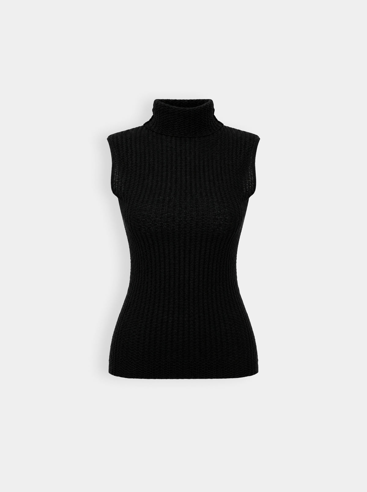 TX-125 BLACK KNIT TOP