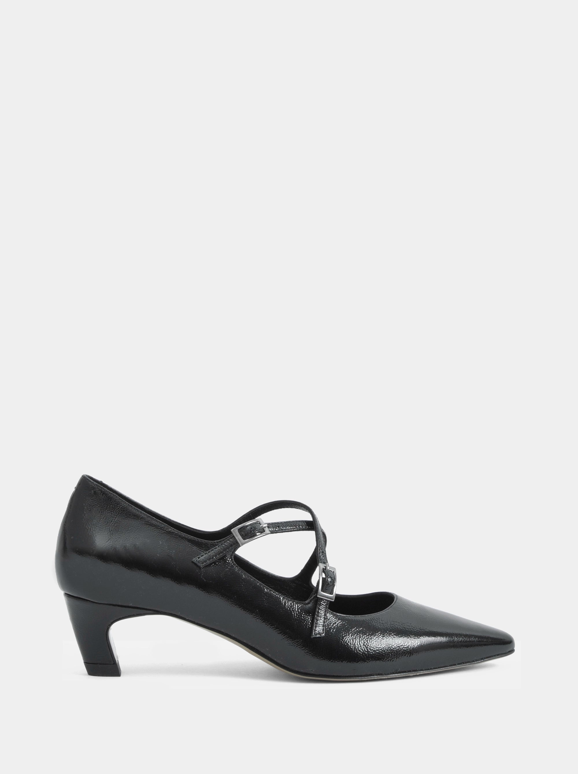 SM-22 BLACK NAPLAK SHOES