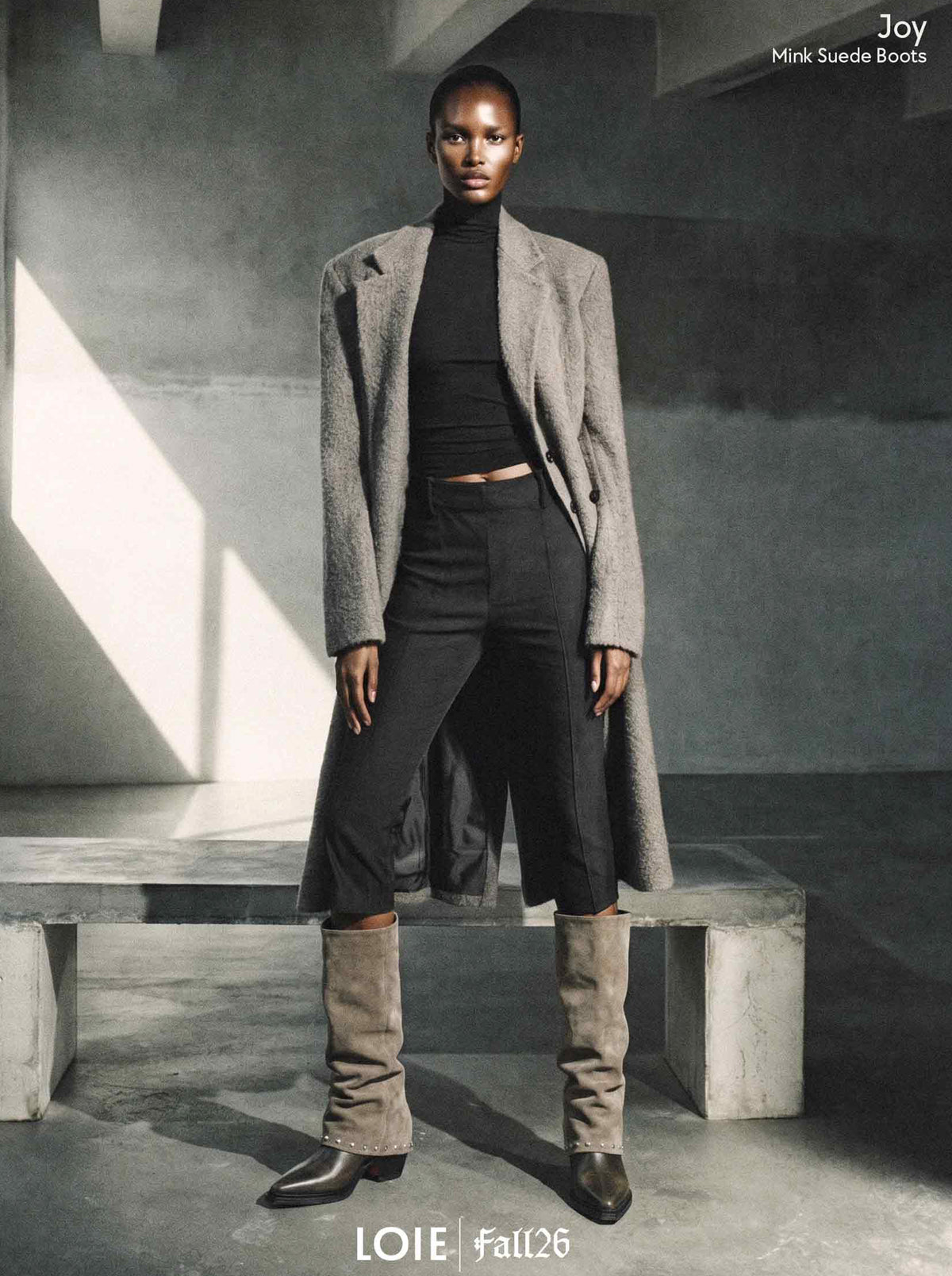 JOY MINK SUEDE BOOTS