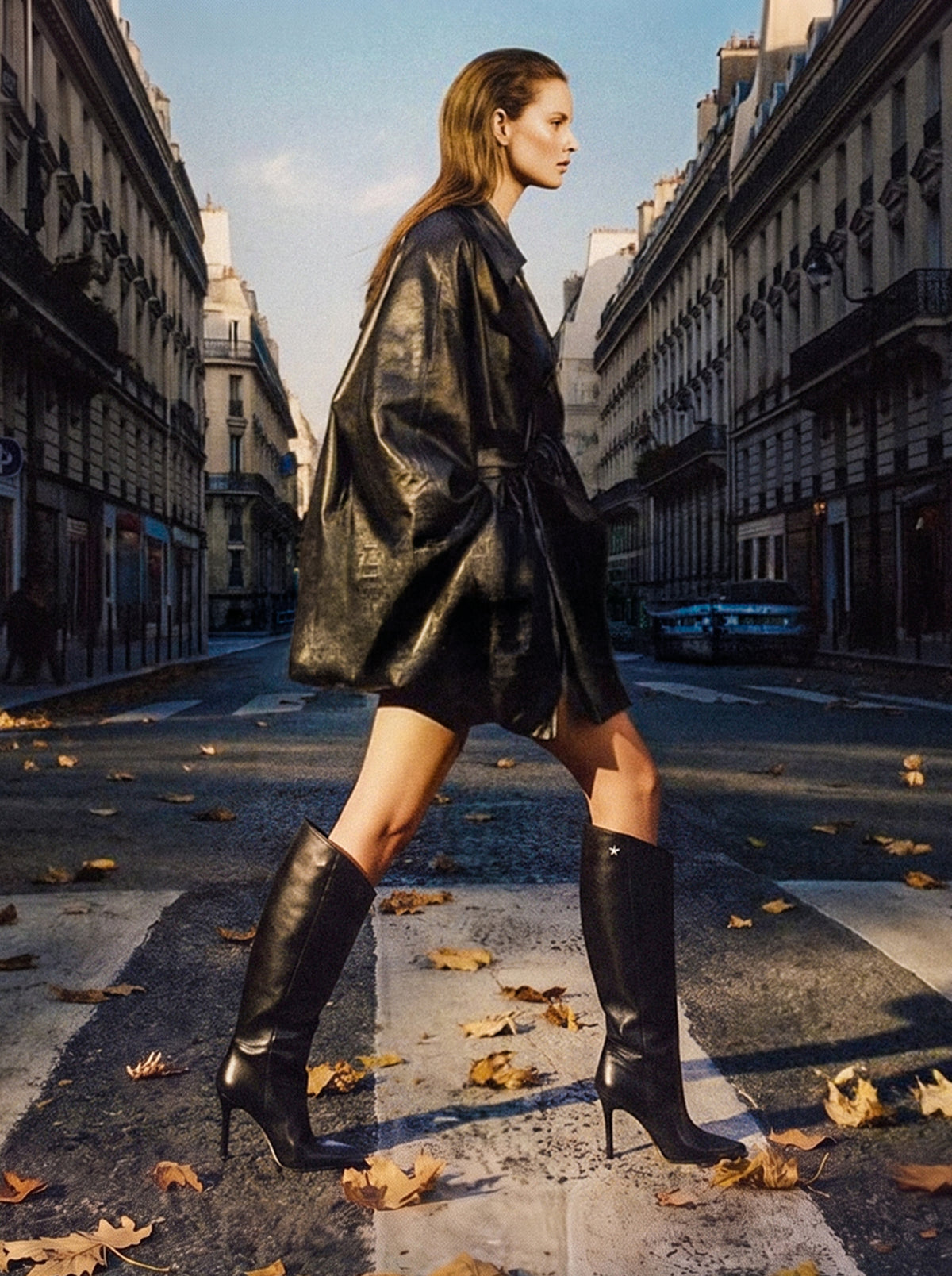 EVA BLACK LEATHER BOOTS