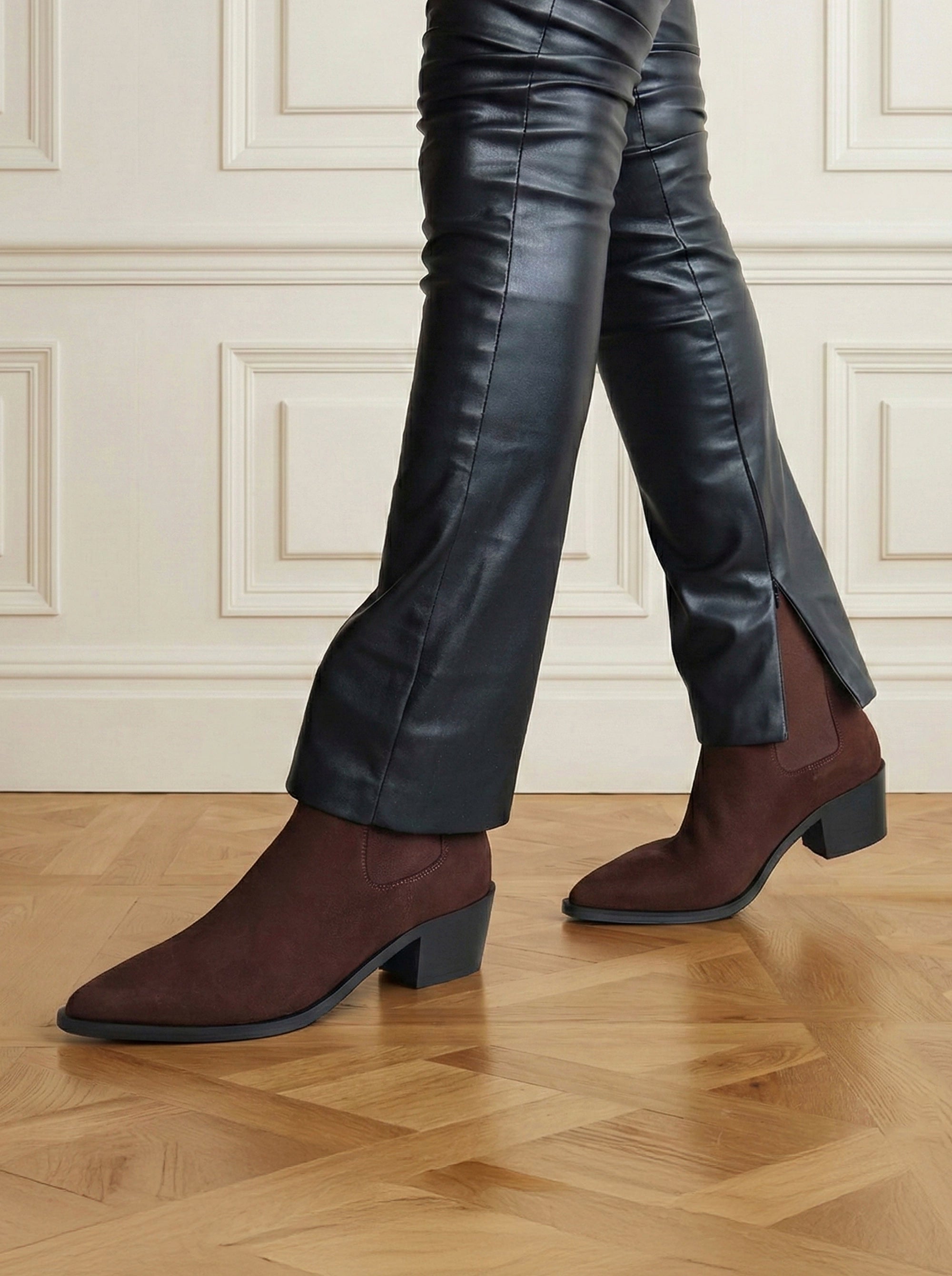 ADORE BROWN SUEDE BOOTIES