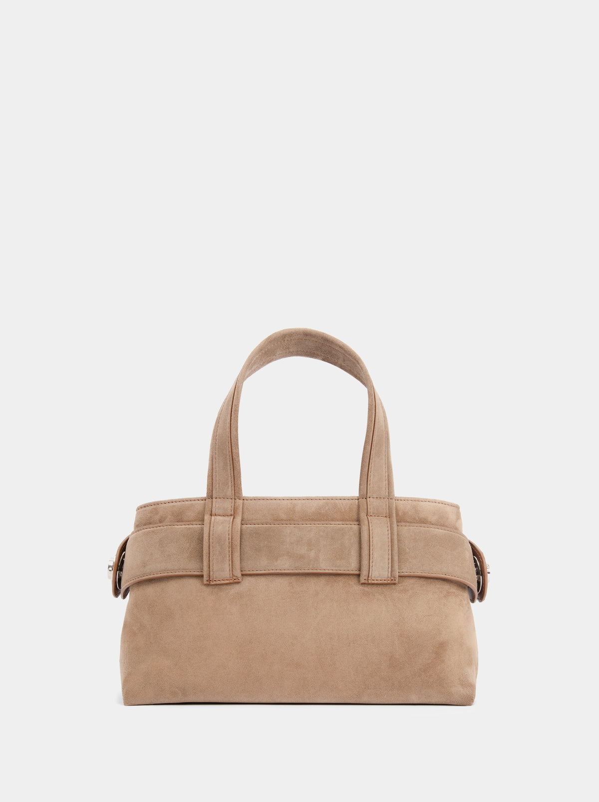 LAUREN MINI LIGHT CAMEL SUEDE BAG