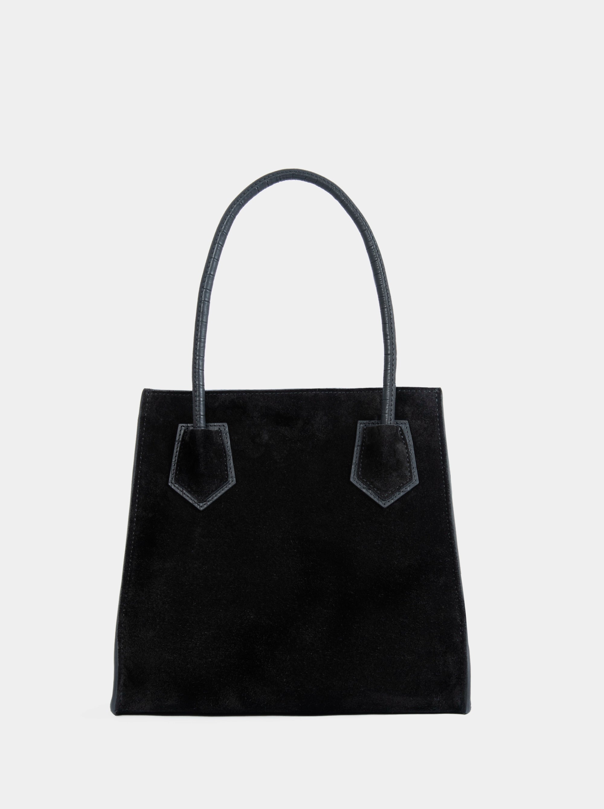 ESSENTIAL BLACK SUEDE BAG