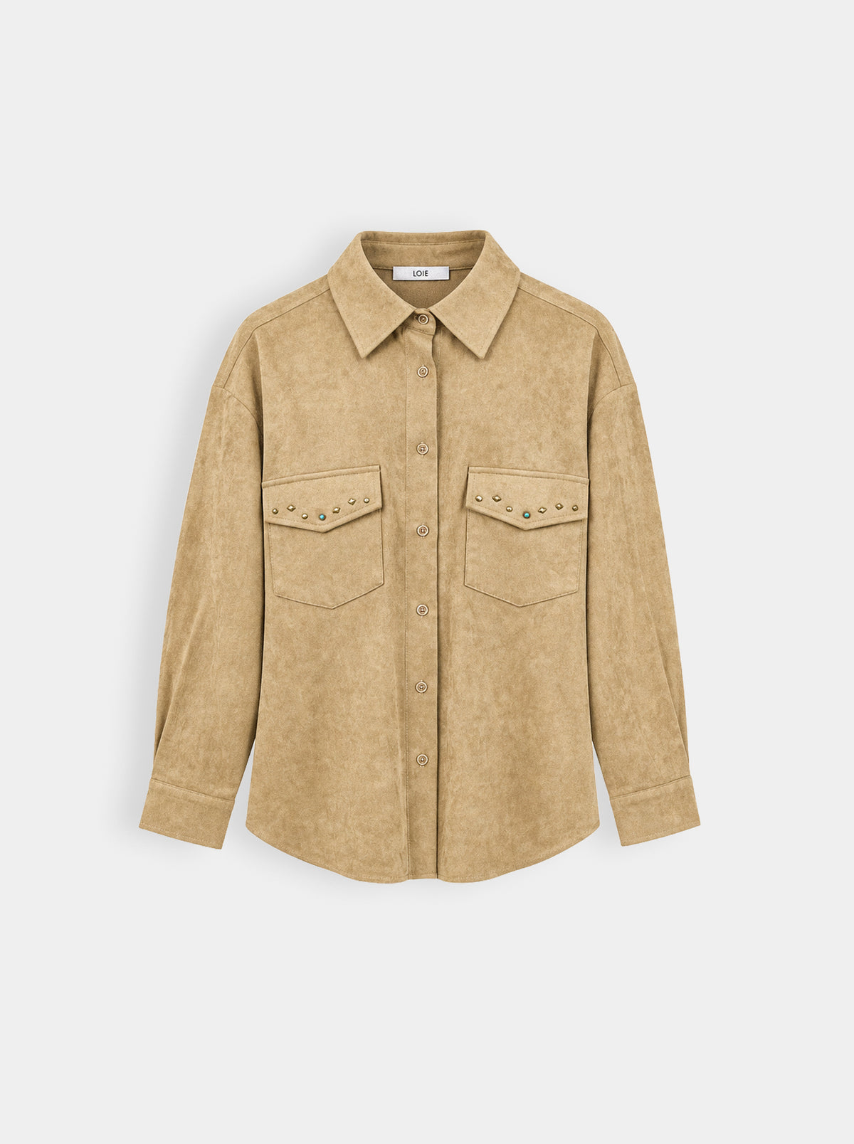 TX-78 CAMEL SUEDE SHIRT