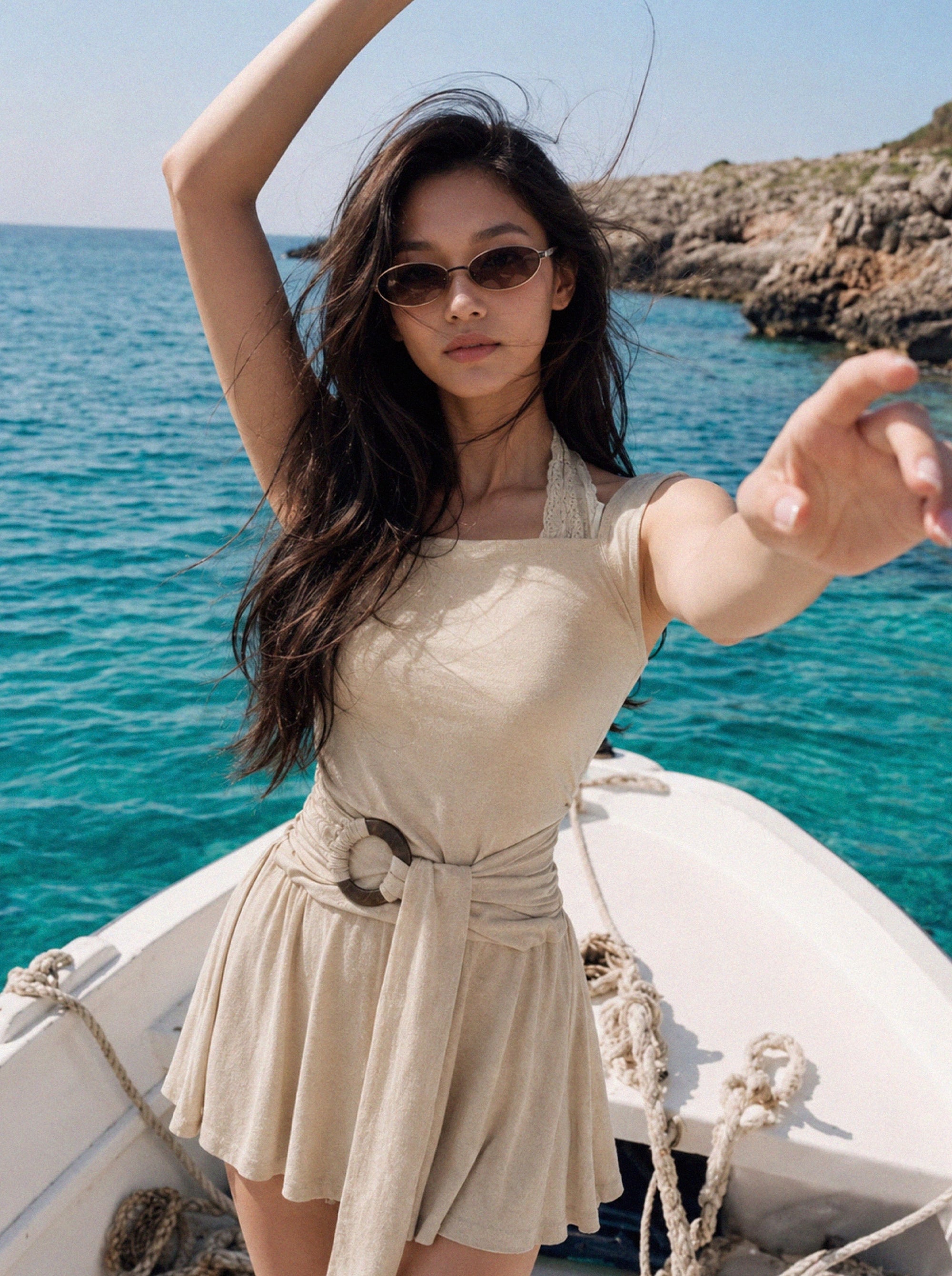 TX-44 BEIGE DRESS