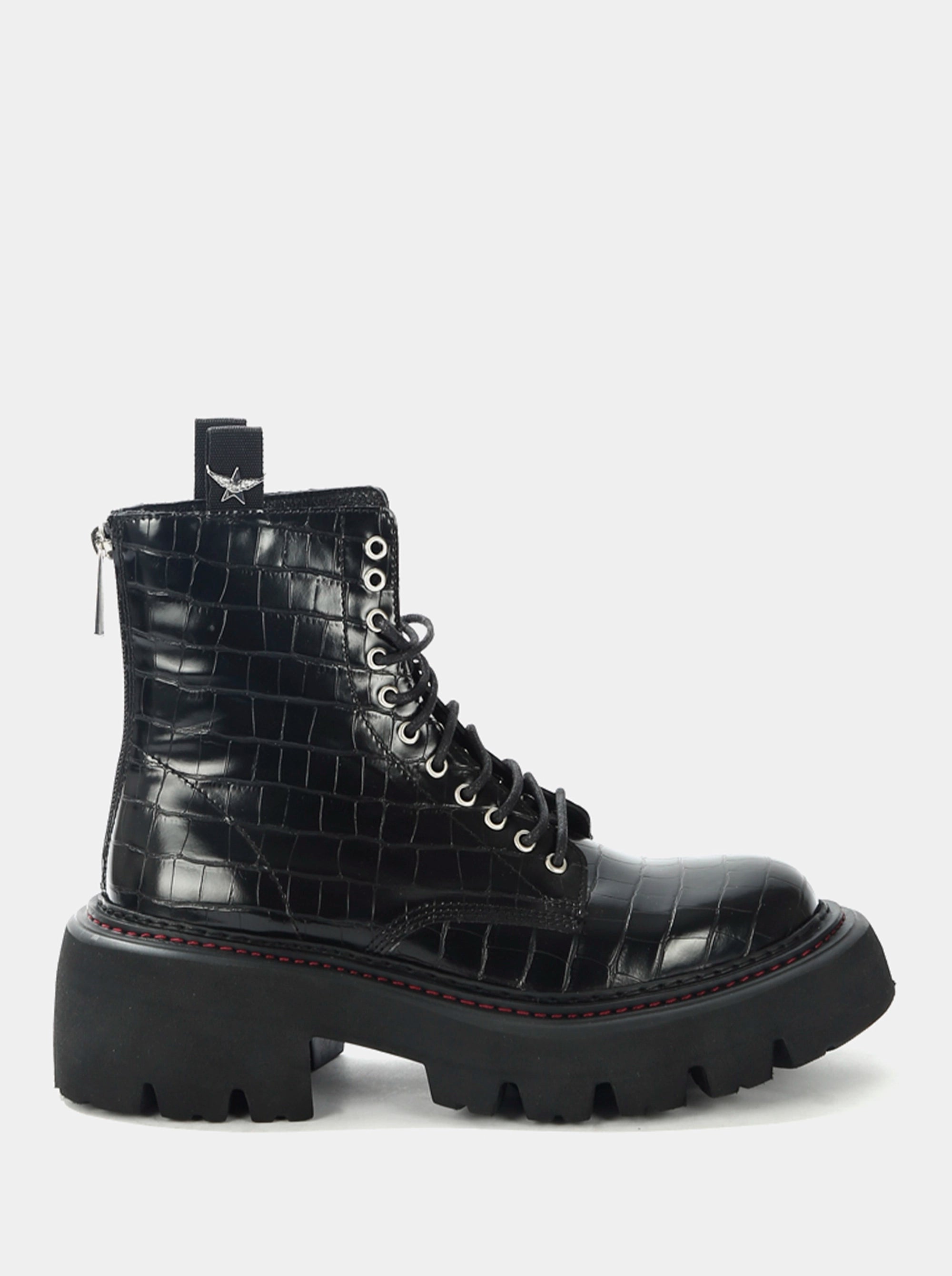 SM-76 AVAX BLACK LEATHER BOOTS