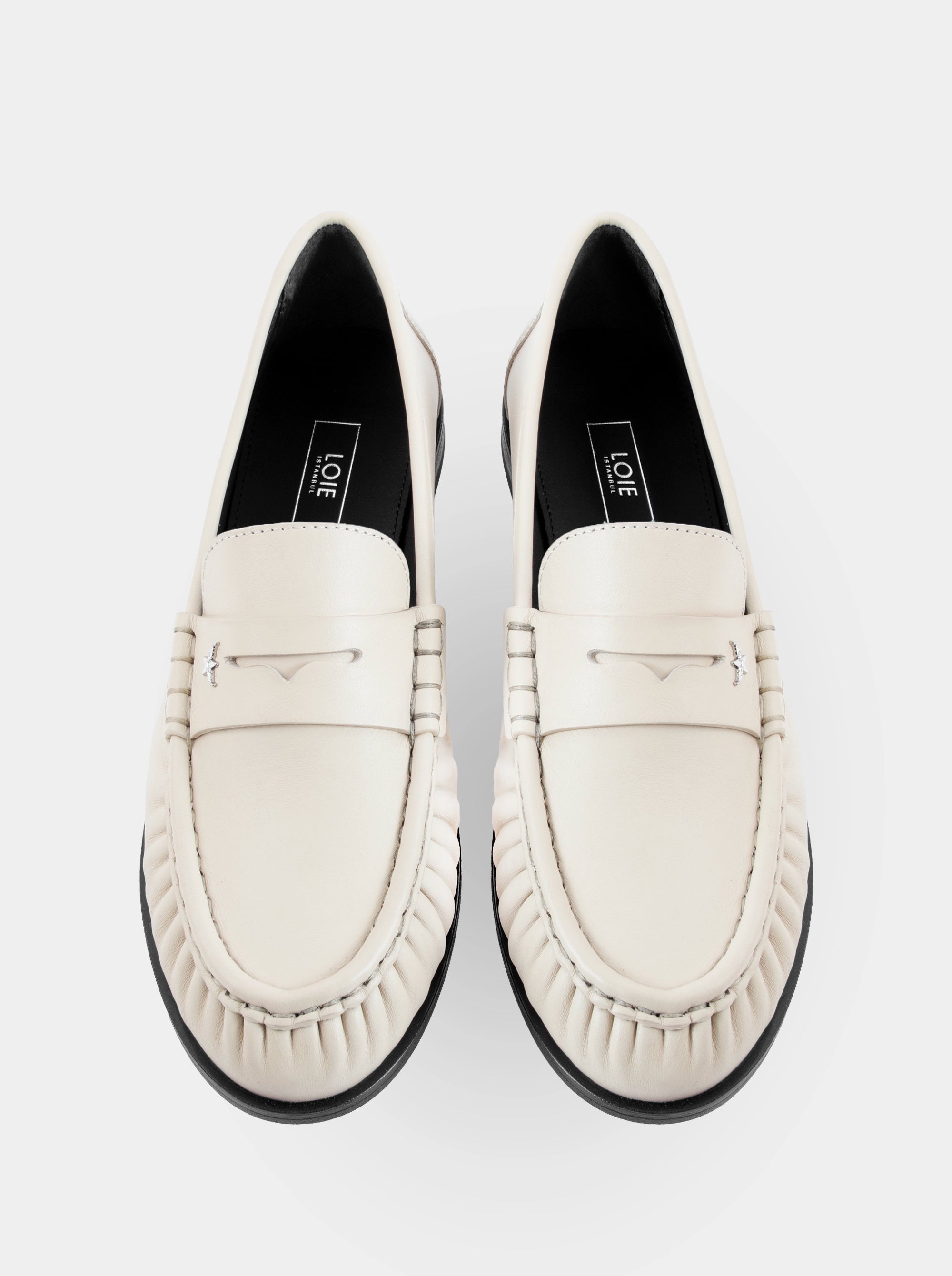 DROP BEIGE LETHER SHOES