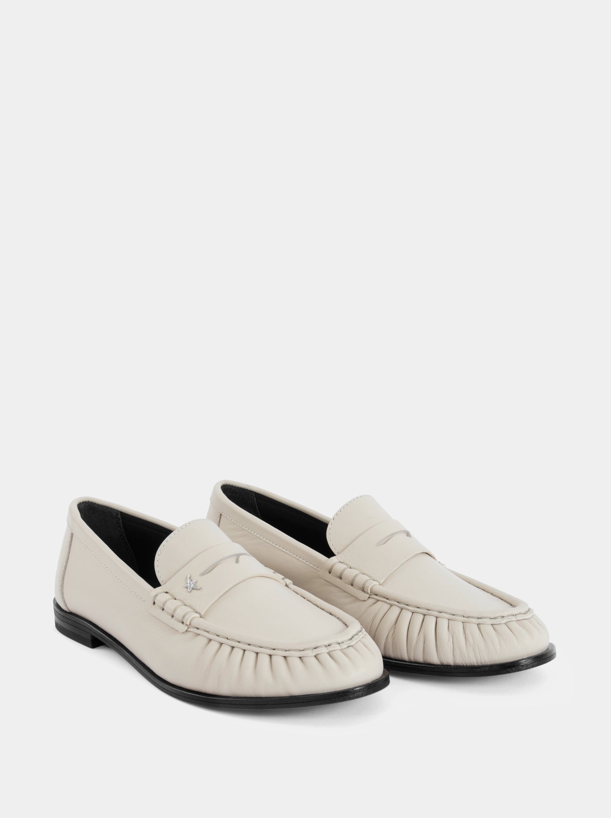 DROP BEIGE LETHER SHOES