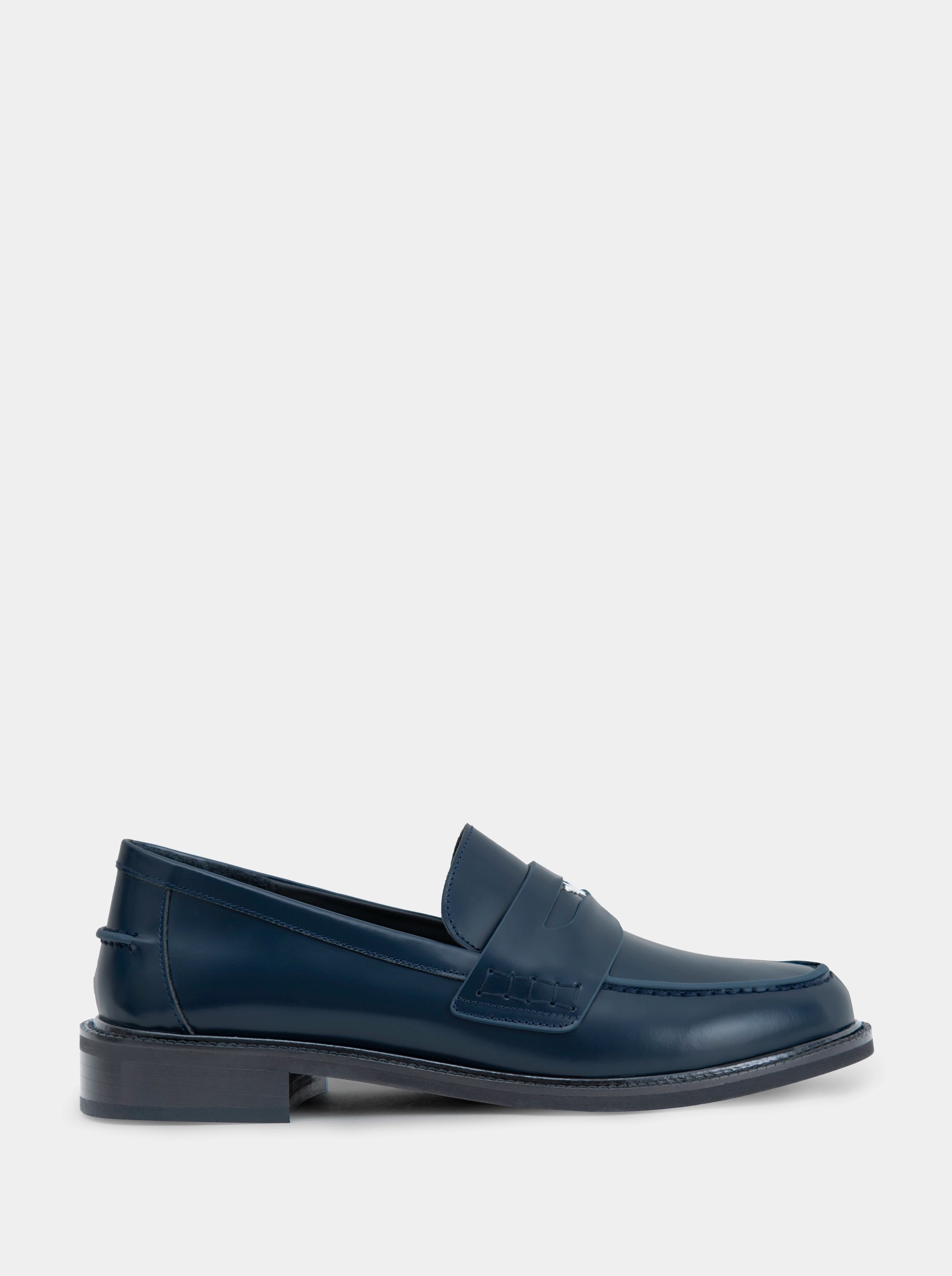 ELITE NAVY BLUE BRUSHED SHOES