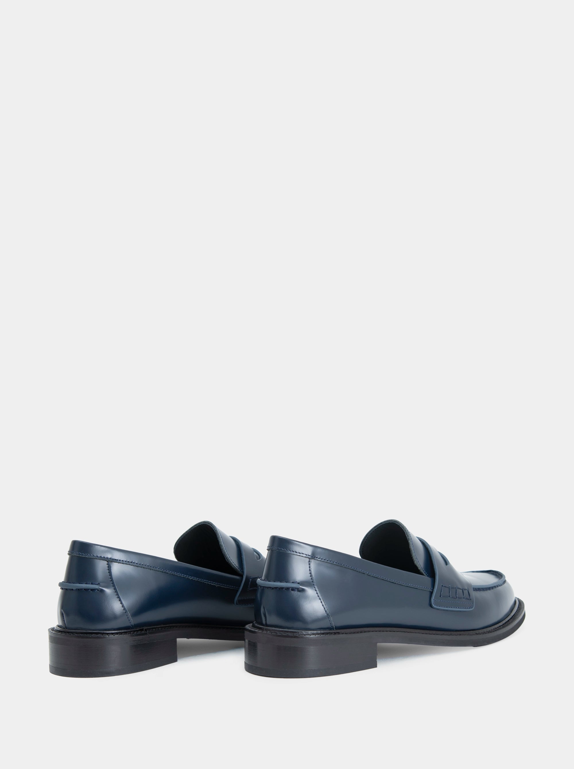 ELITE NAVY BLUE BRUSHED SHOES