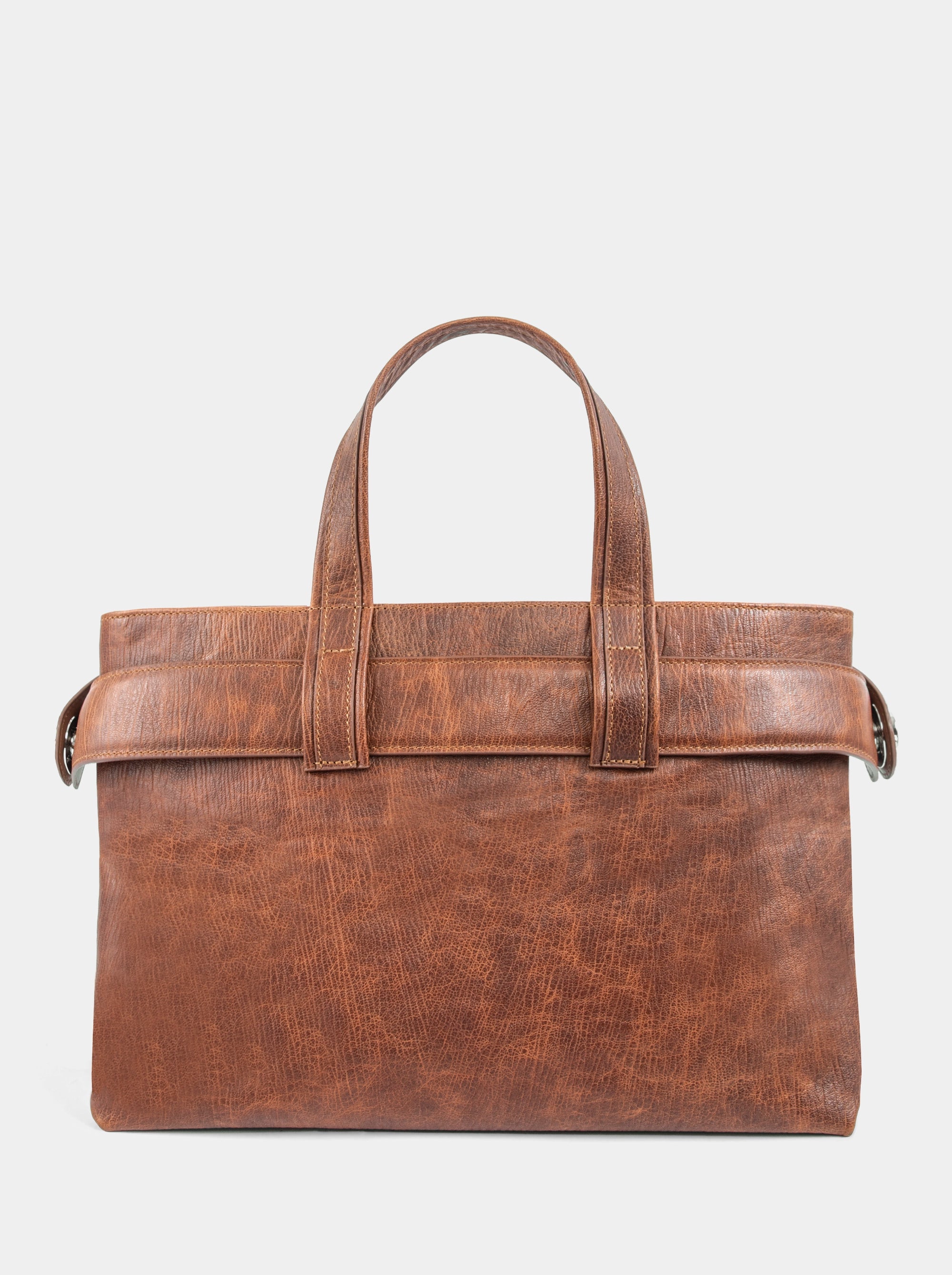 LAUREN CARAMEL BROWN LEATHER BAG