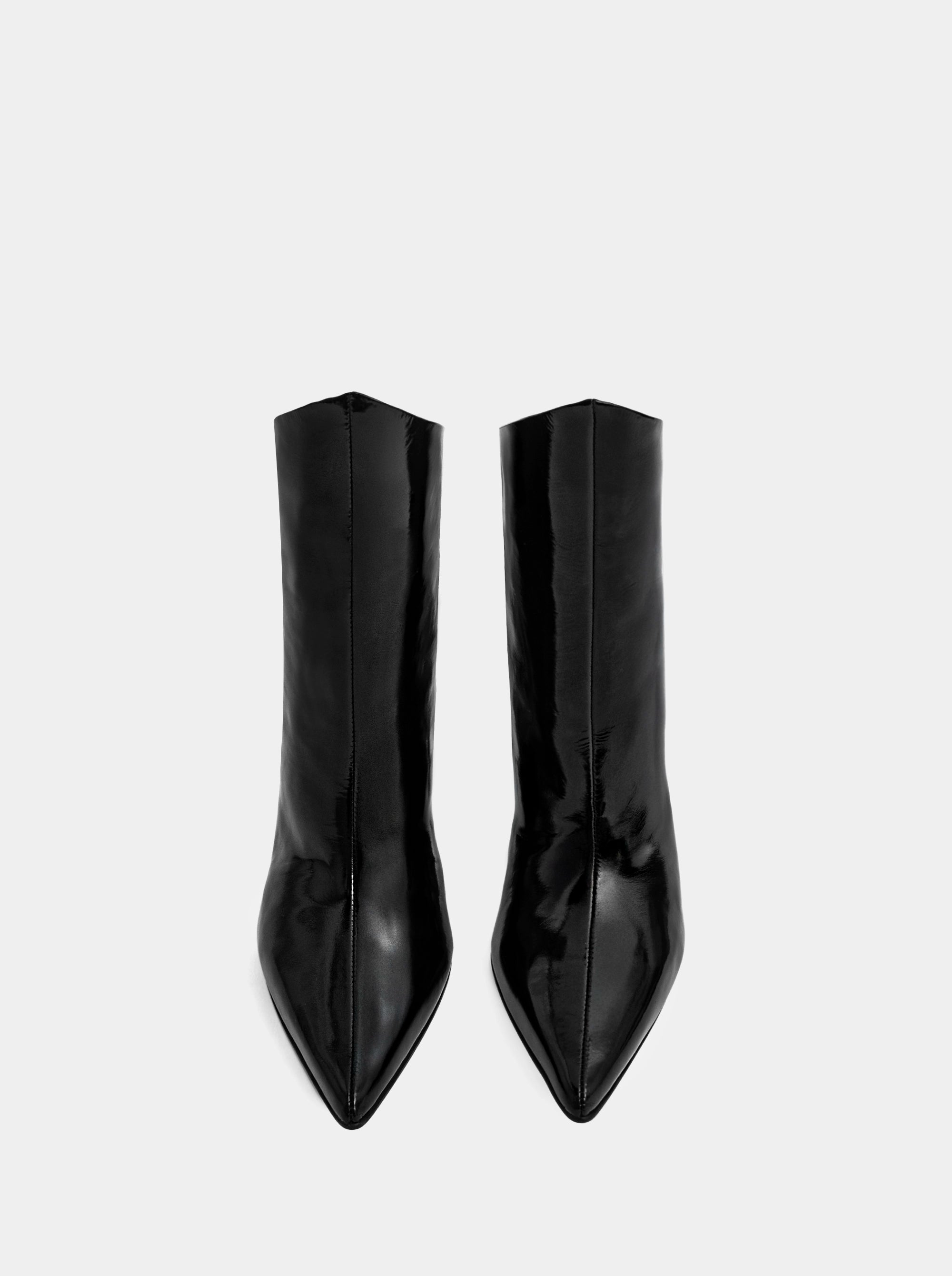 NUNU BLACK PATENT BOOTIES