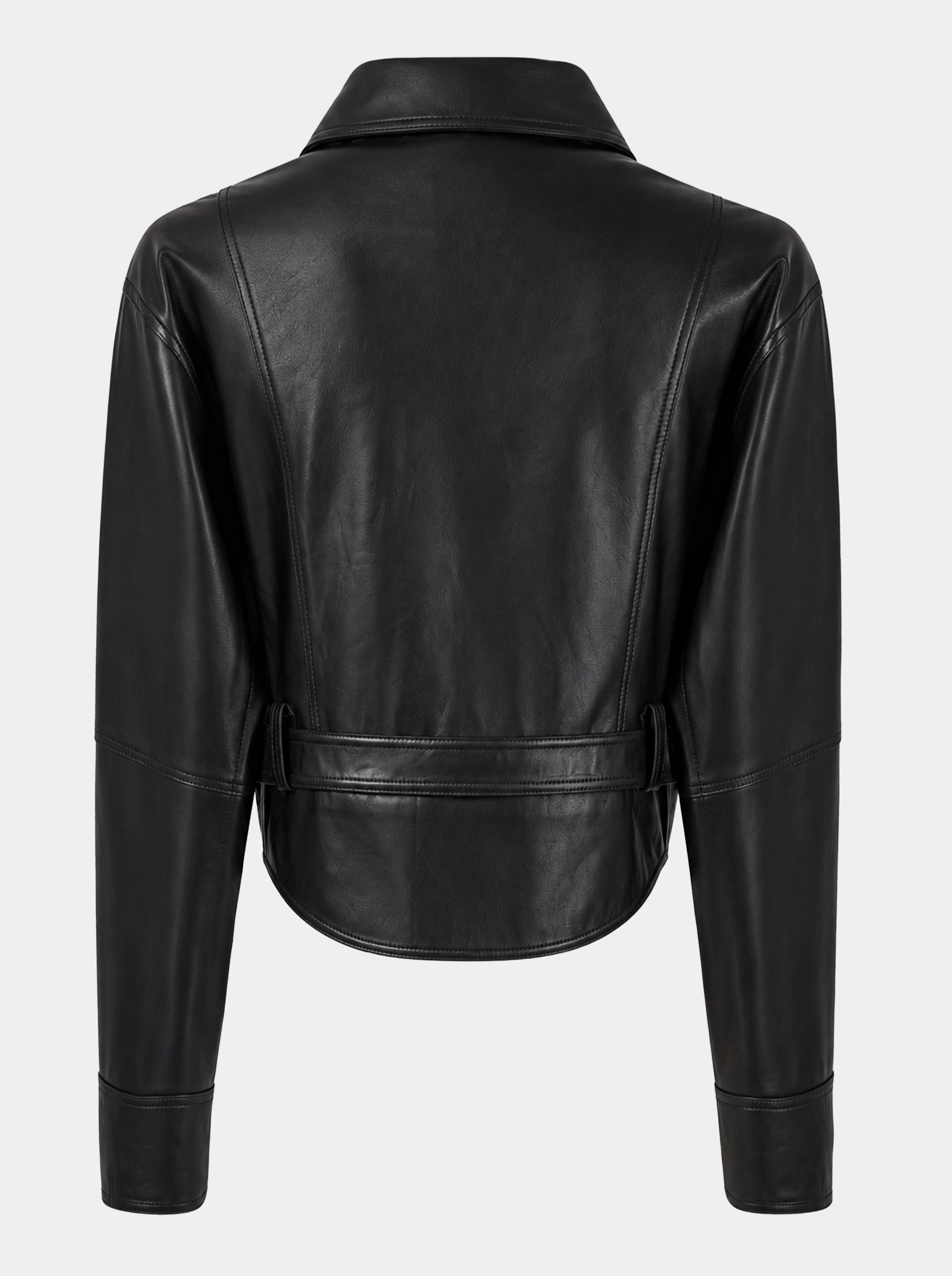 ADRIEN BLACK LEATHER JACKET