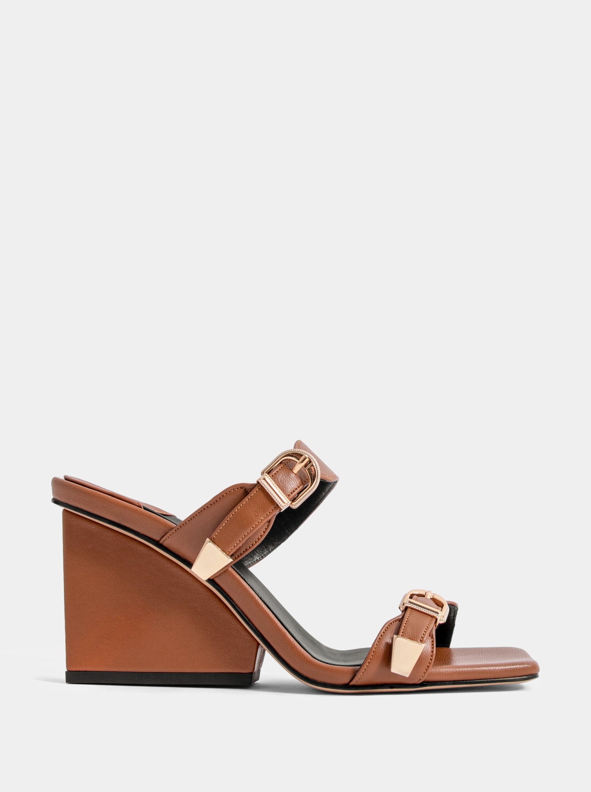 AURELIA CARAMEL LEATHER SANDALS
