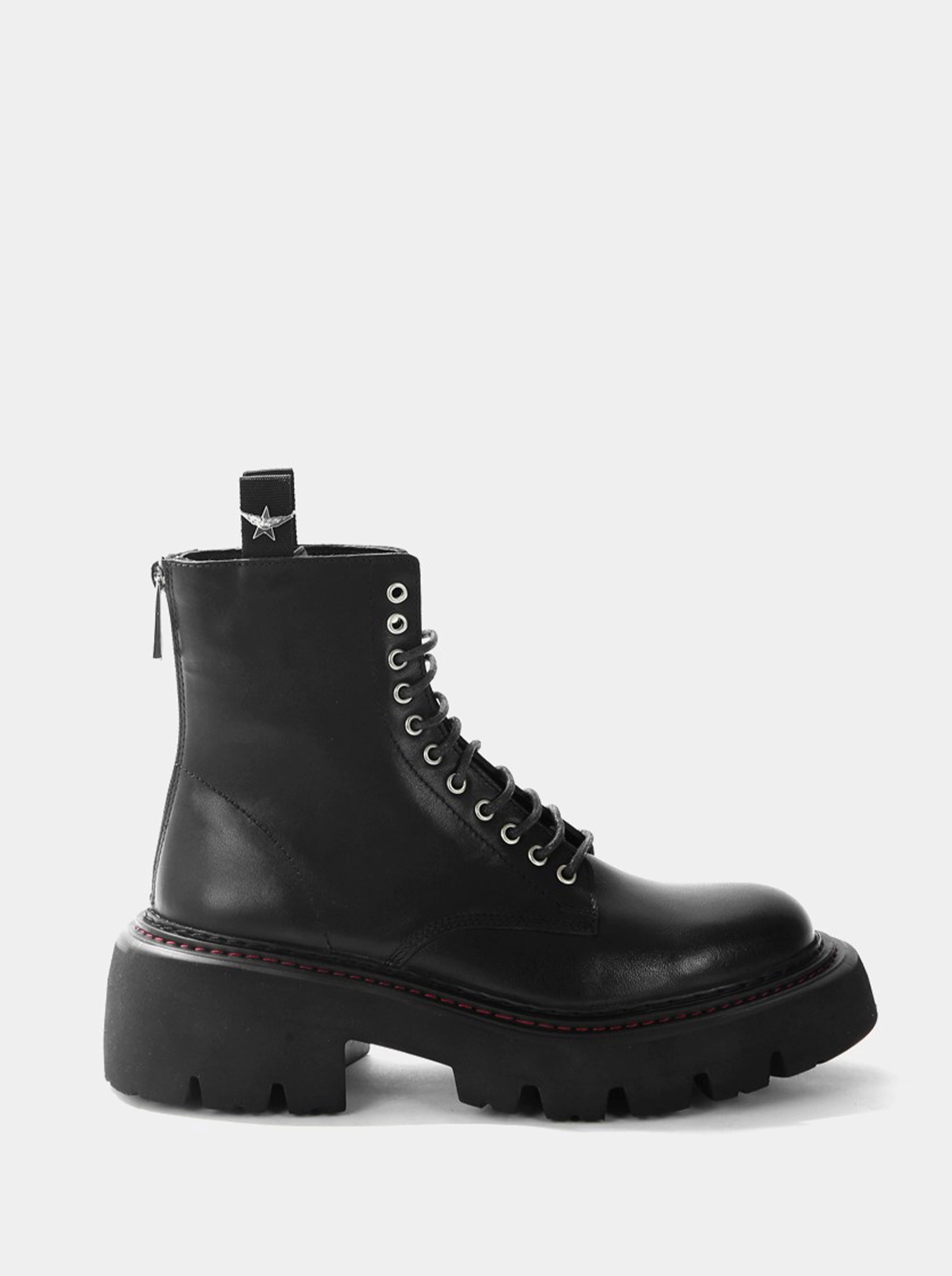 SM-76 AVAX BLACK LEATHER BOOTS