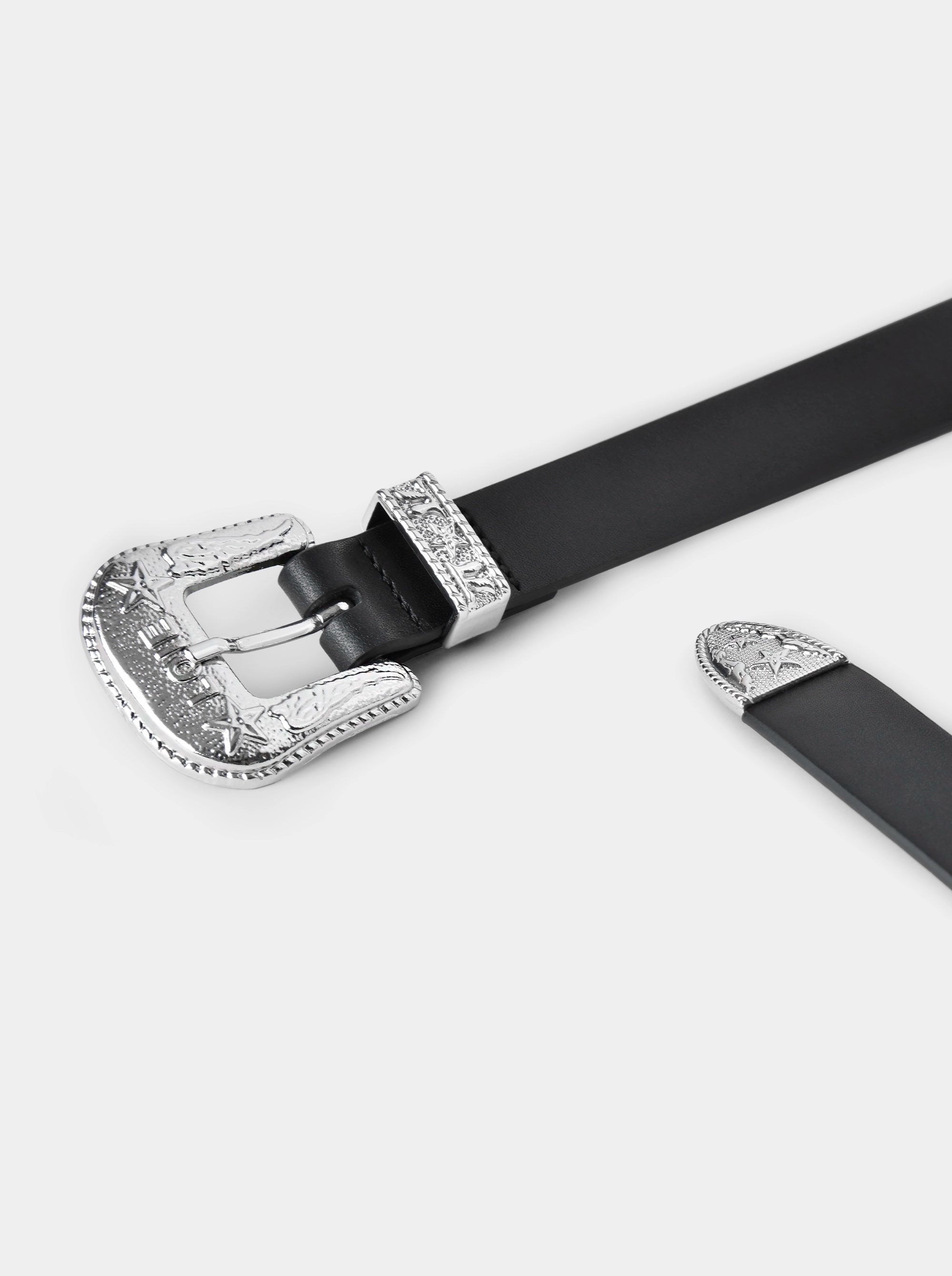 BAMBINO M BLACK LEATHER BELT