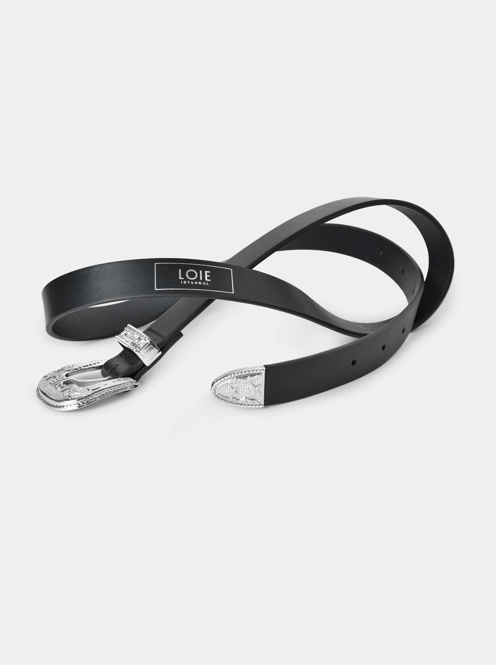 BAMBINO M BLACK LEATHER BELT