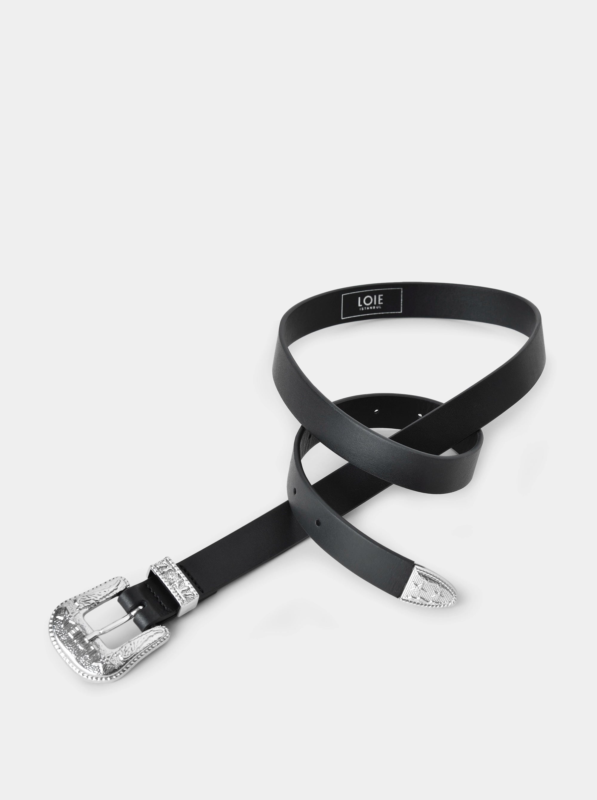 BAMBINO M BLACK LEATHER BELT