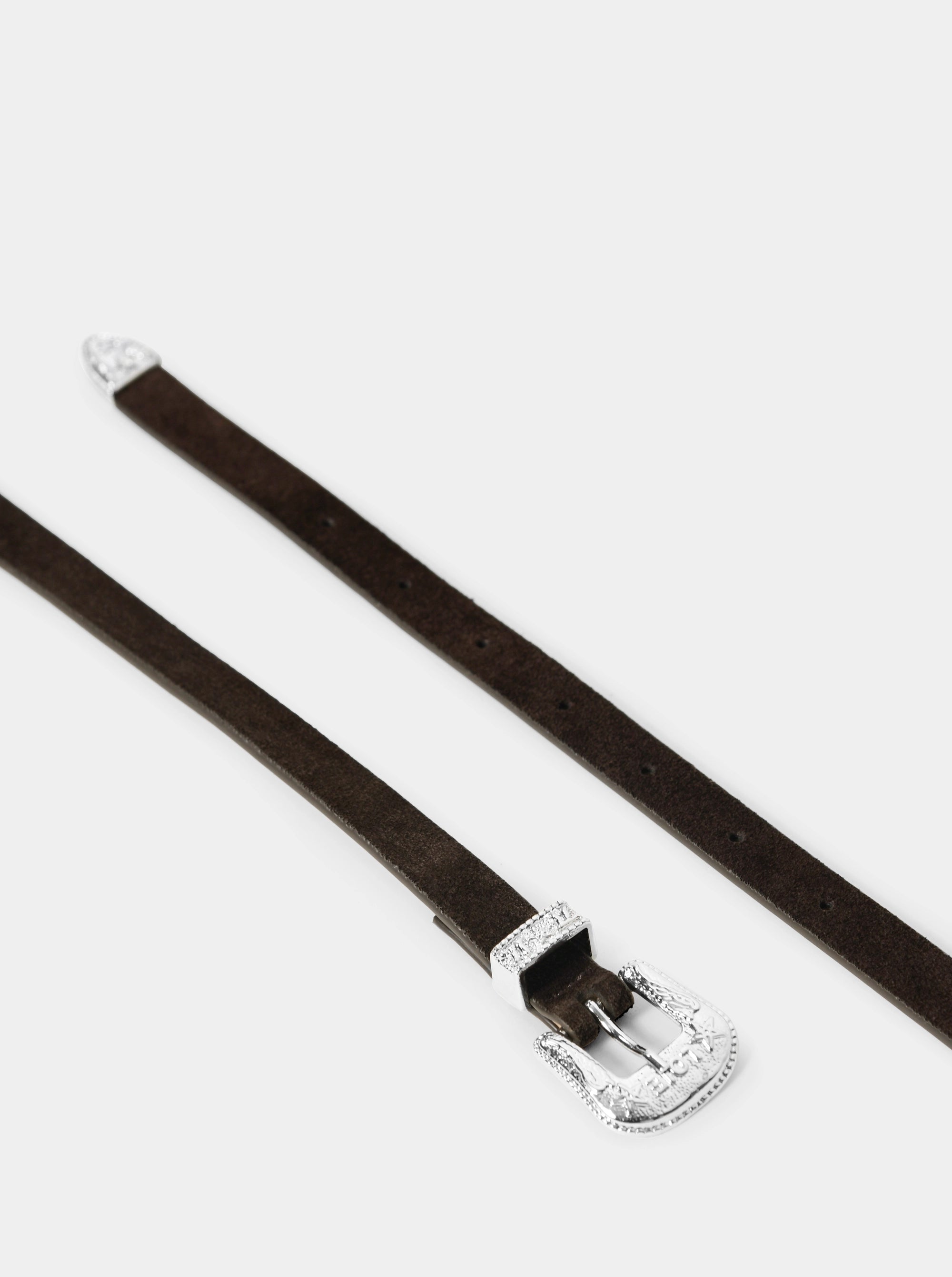 BAMBINO S BROWN SUEDE BELT