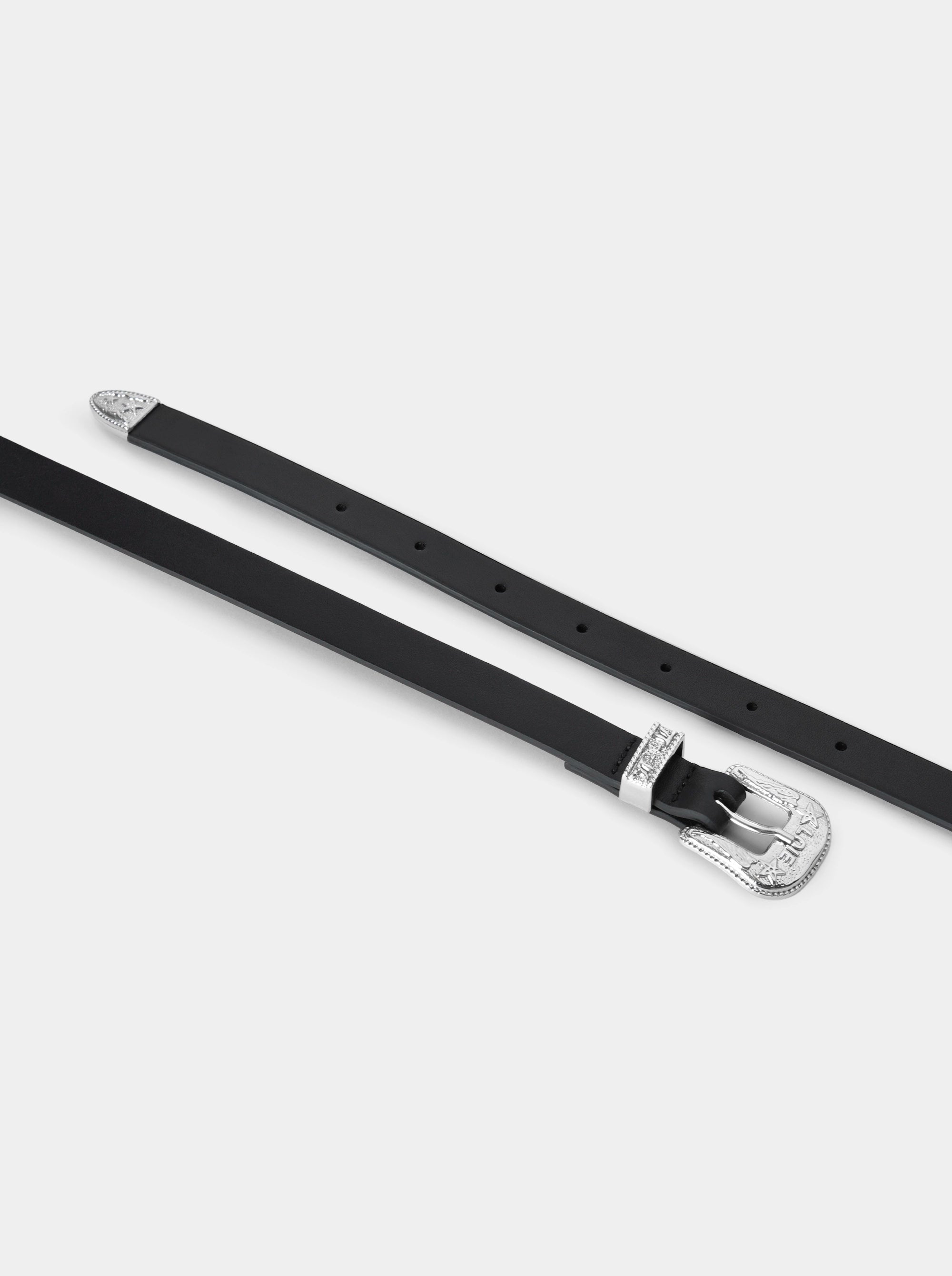 BAMBINO S BLACK LEATHER BELT