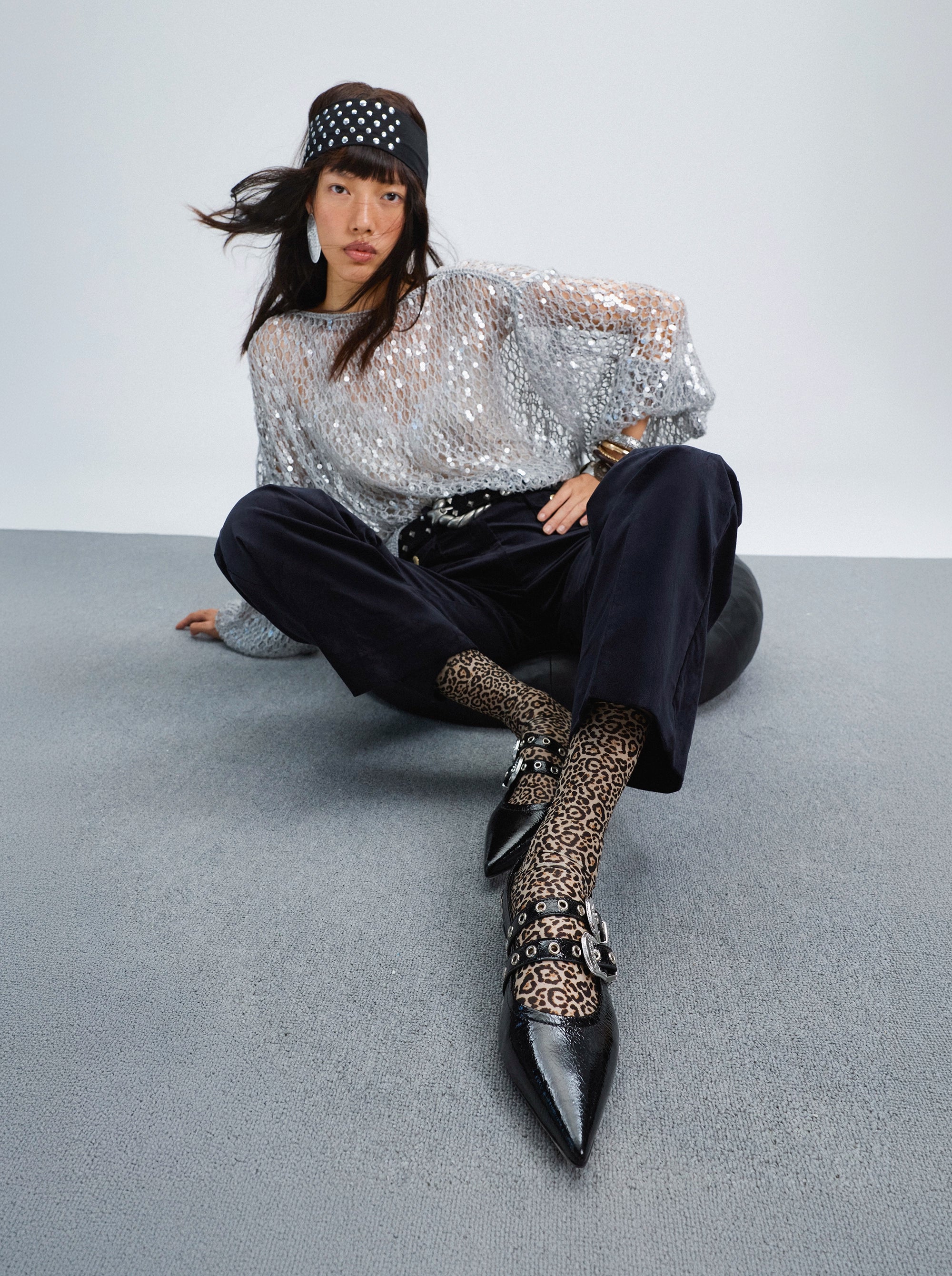 BANG BANG BLACK NAPLAK PATENT BALLET FLATS