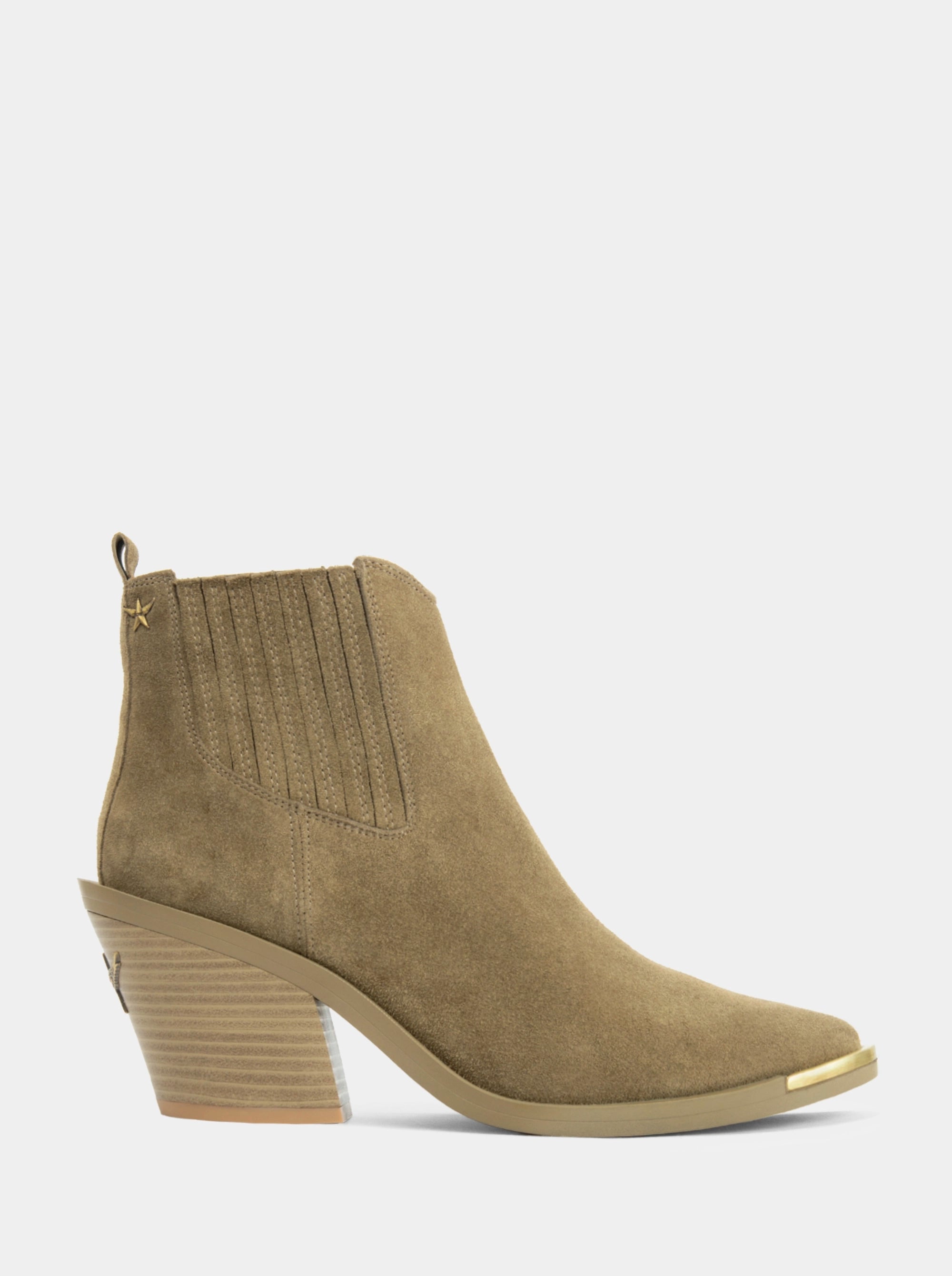 BELLINI KHAKI SUEDE BOOTIES