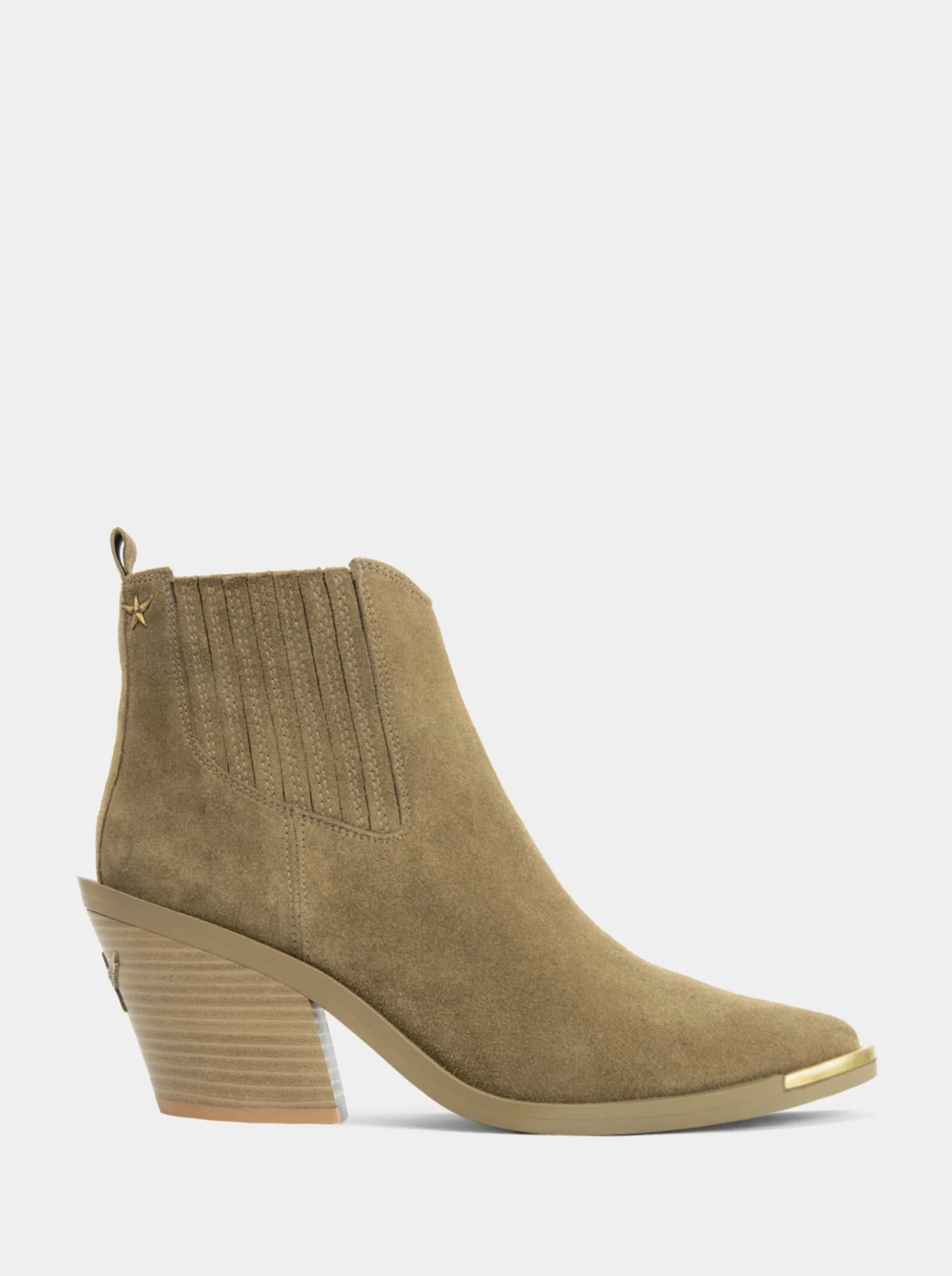 BELLINI KHAKI SUEDE BOOTIES