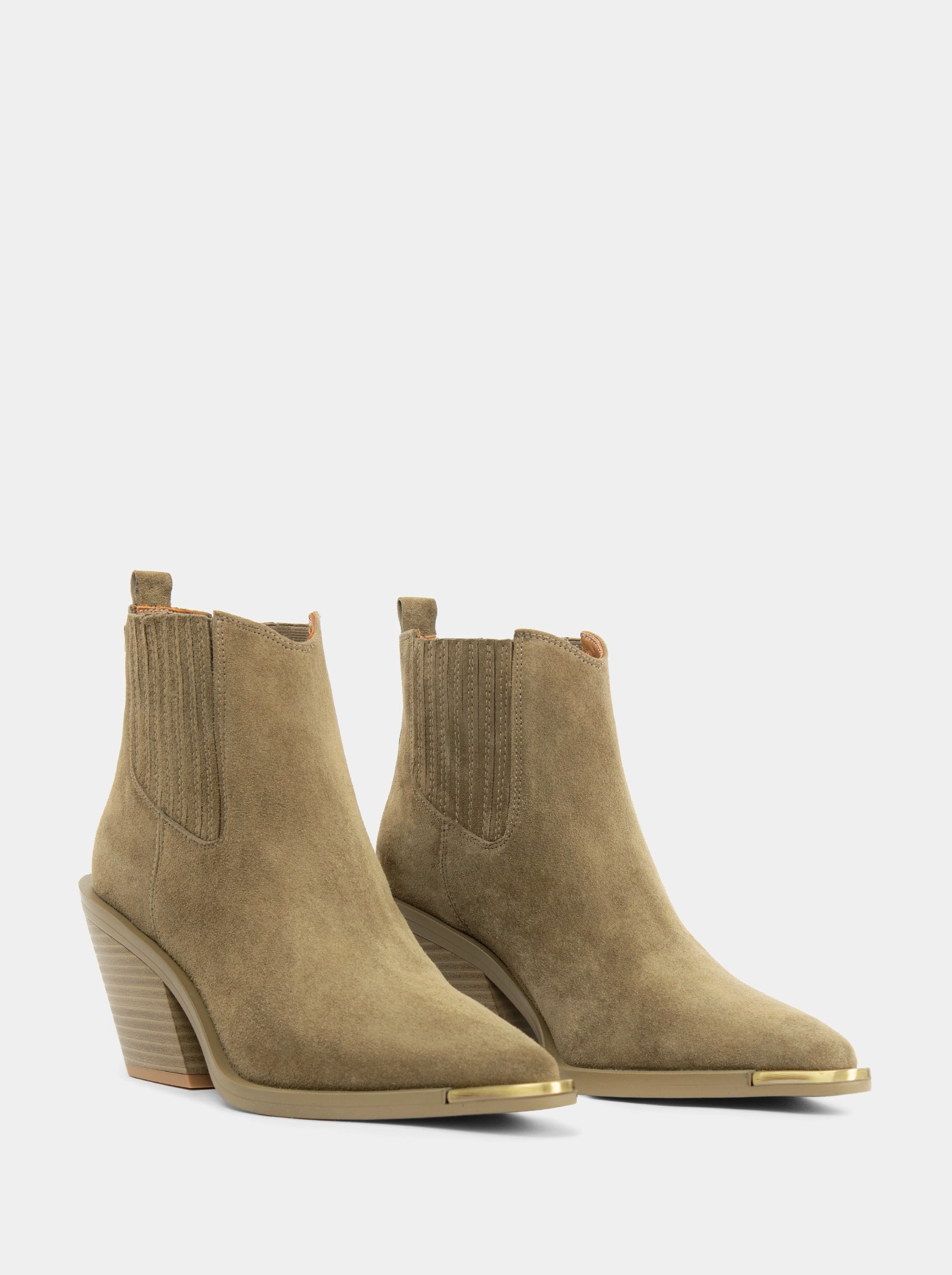 BELLINI KHAKI SUEDE BOOTIES