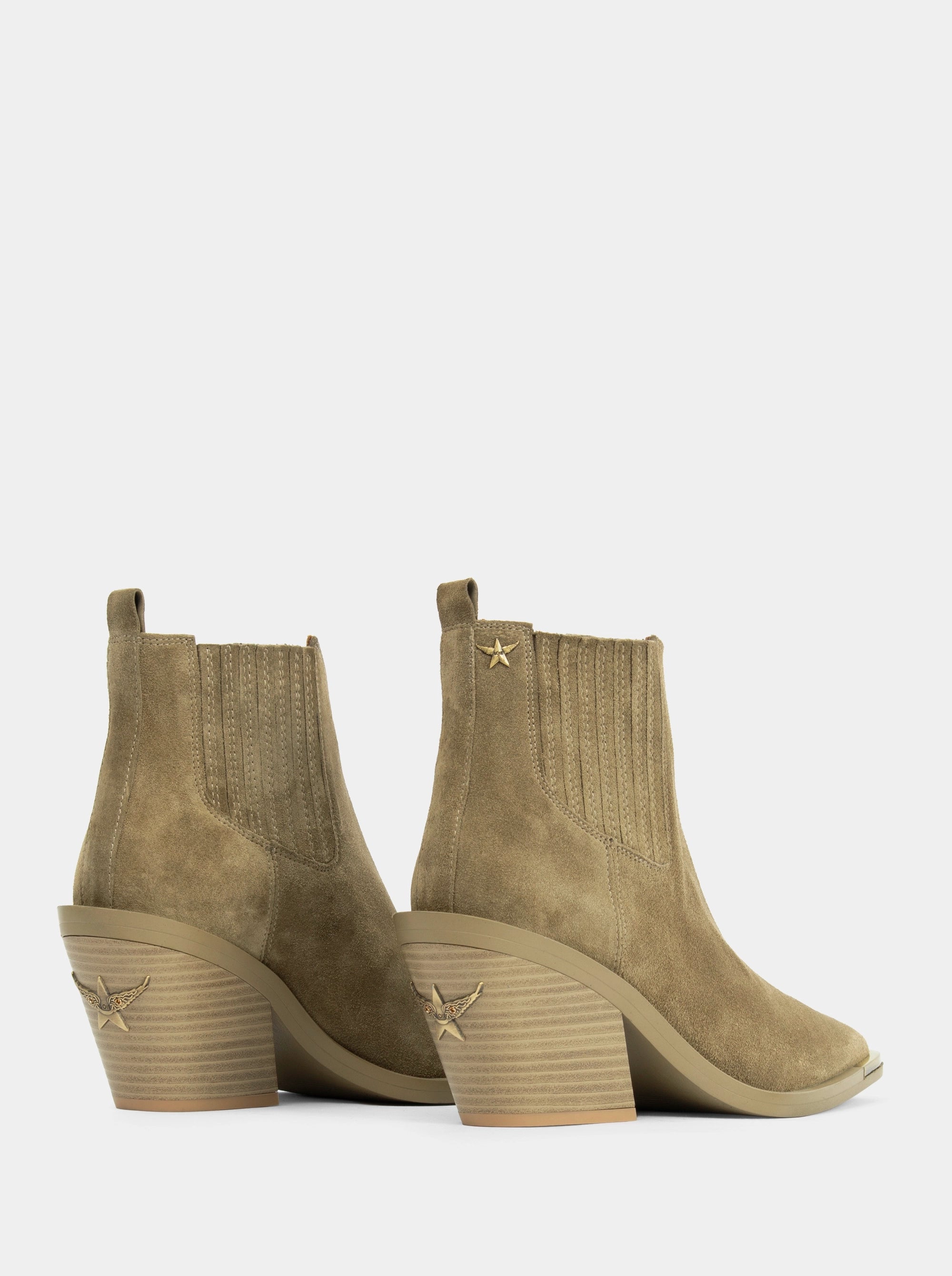 BELLINI KHAKI SUEDE BOOTIES
