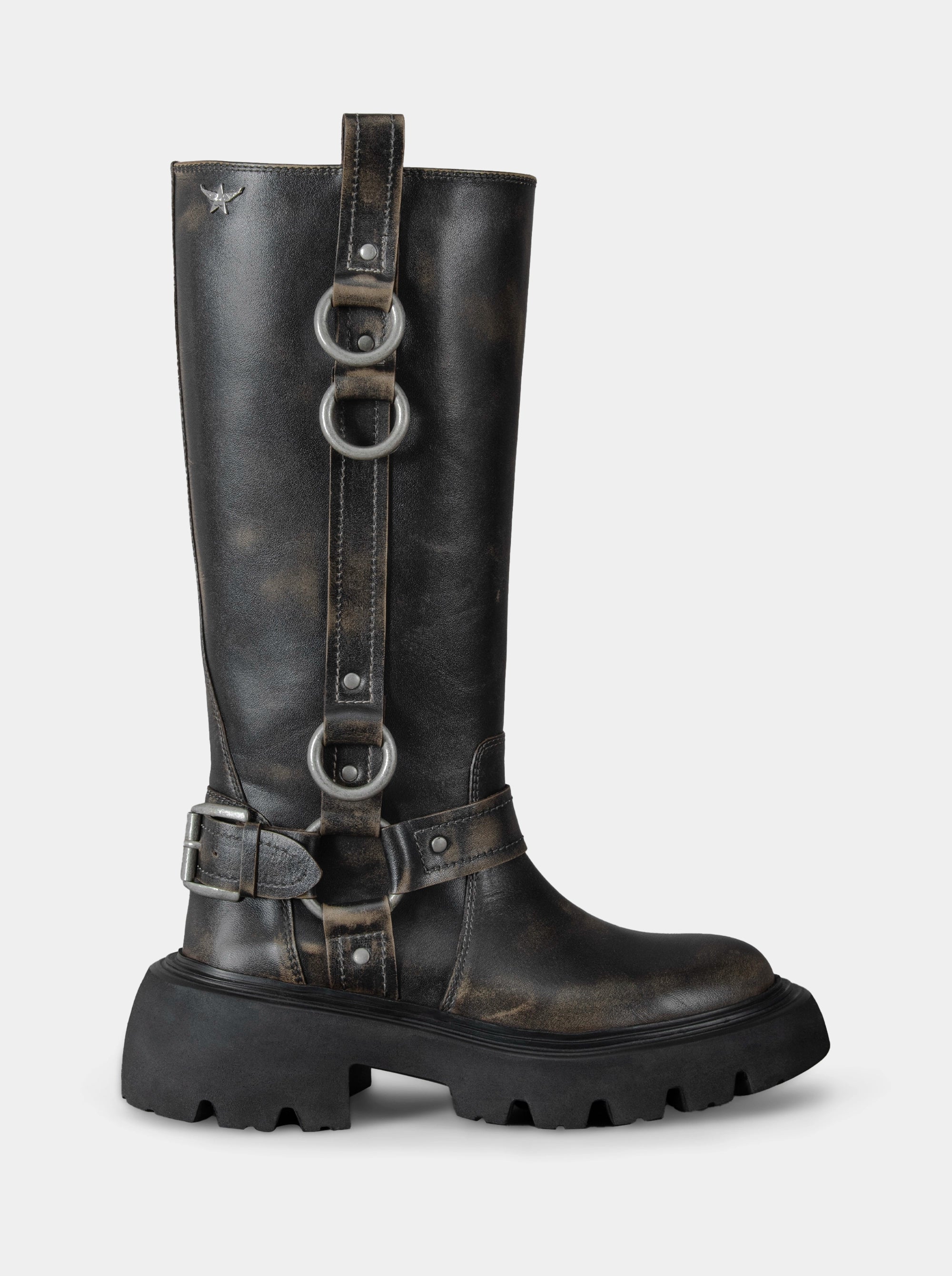 SM-27 BLACK SNAKE SNEAKERS