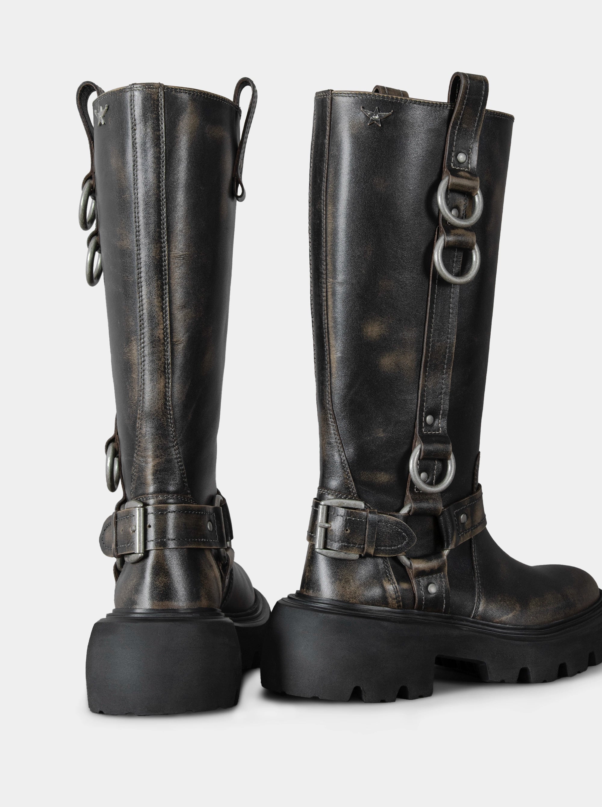 SM-27 BLACK SNAKE SNEAKERS