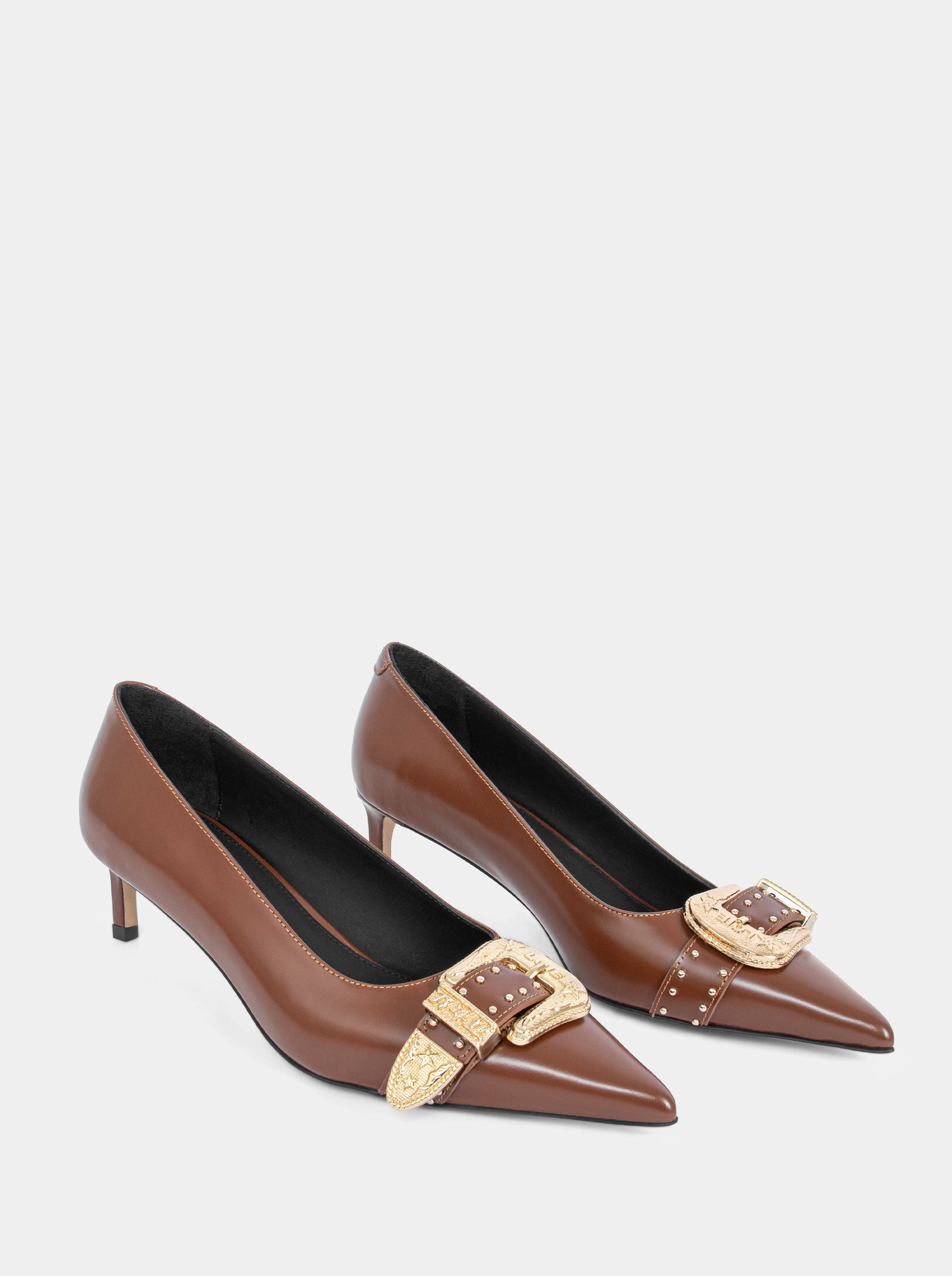 CHAO CARAMEL BROWN BRUSHED PUMPS