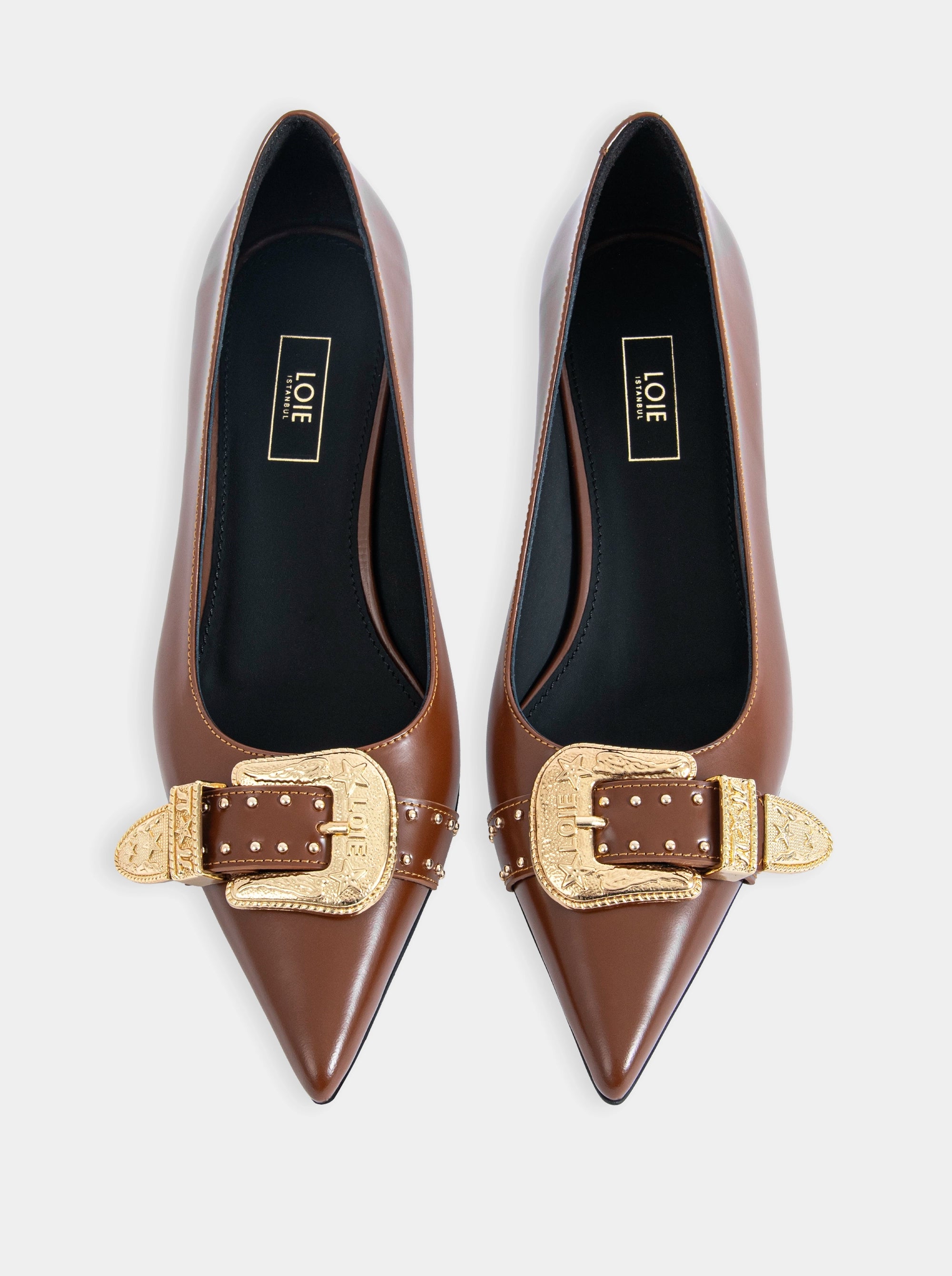 CHAO CARAMEL BROWN BRUSHED PUMPS
