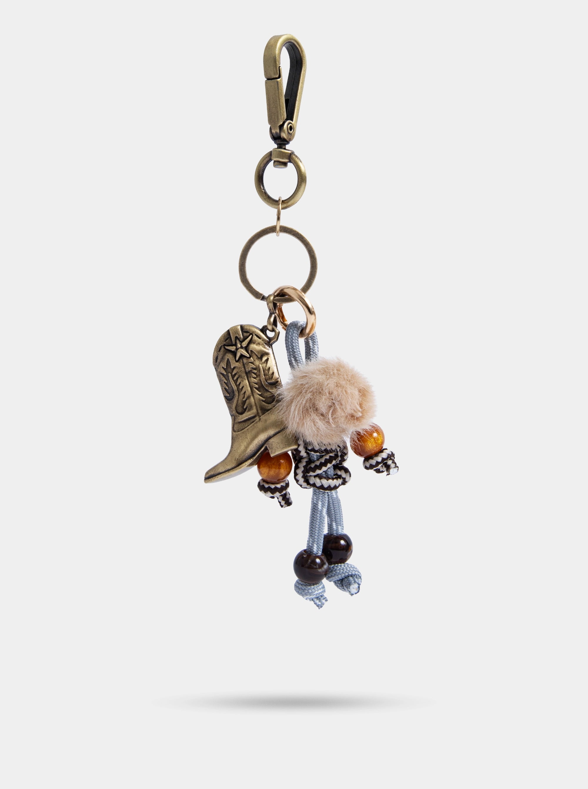 CHARM FURRY ANTIQUE GOLD
