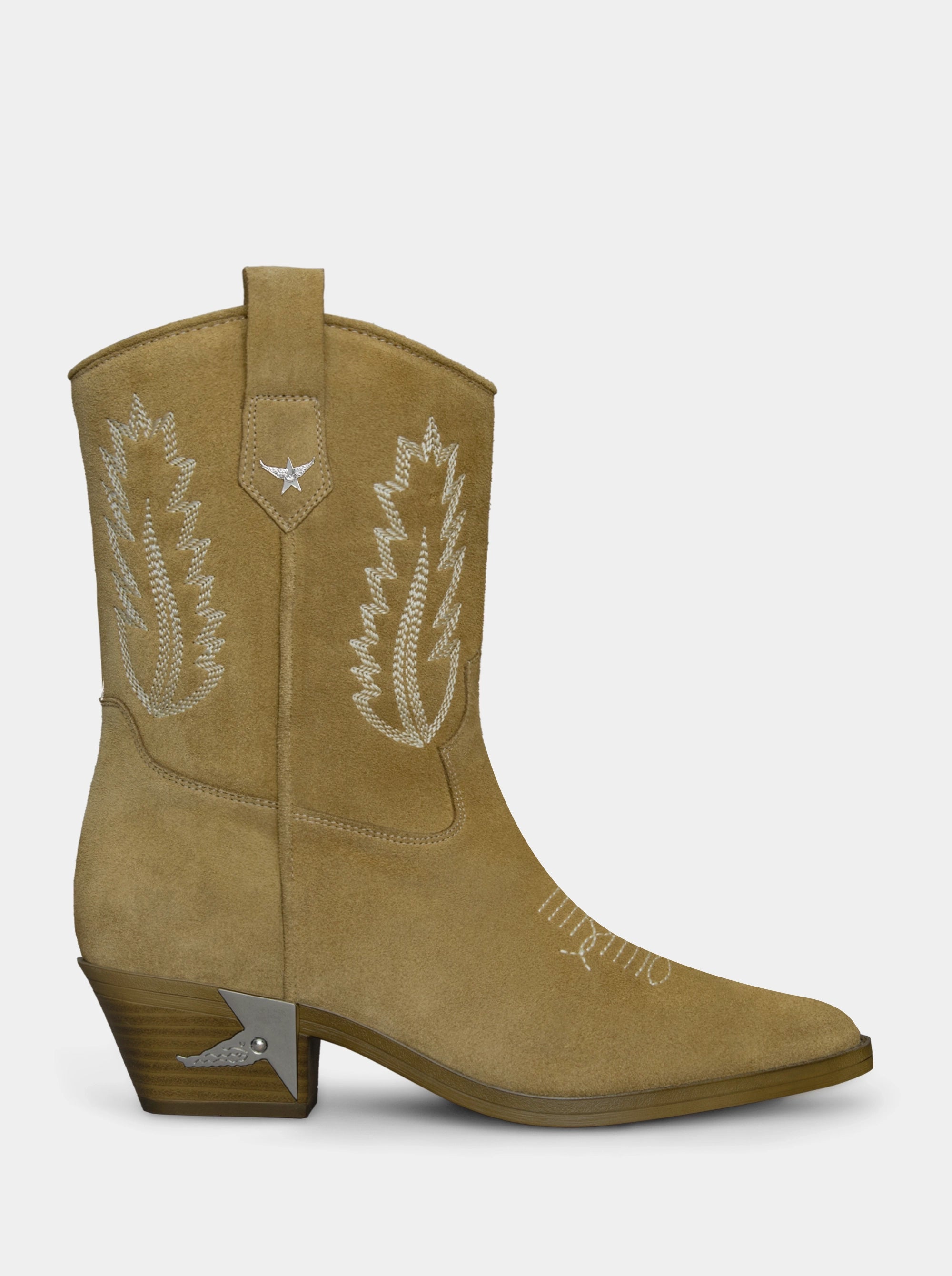 COACHELLA CAMEL SUEDE BOOTIES