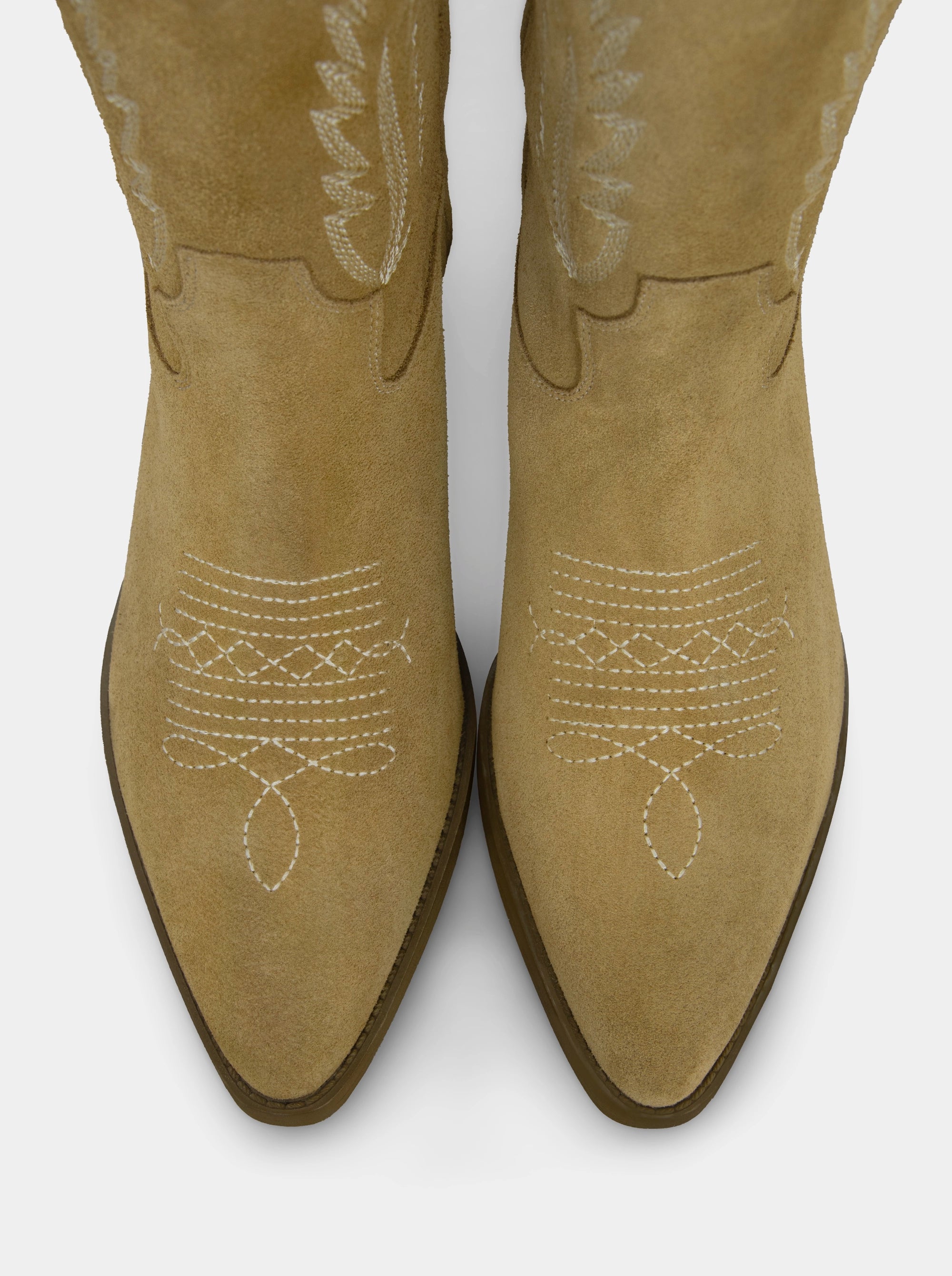 COACHELLA CAMEL SUEDE BOOTIES