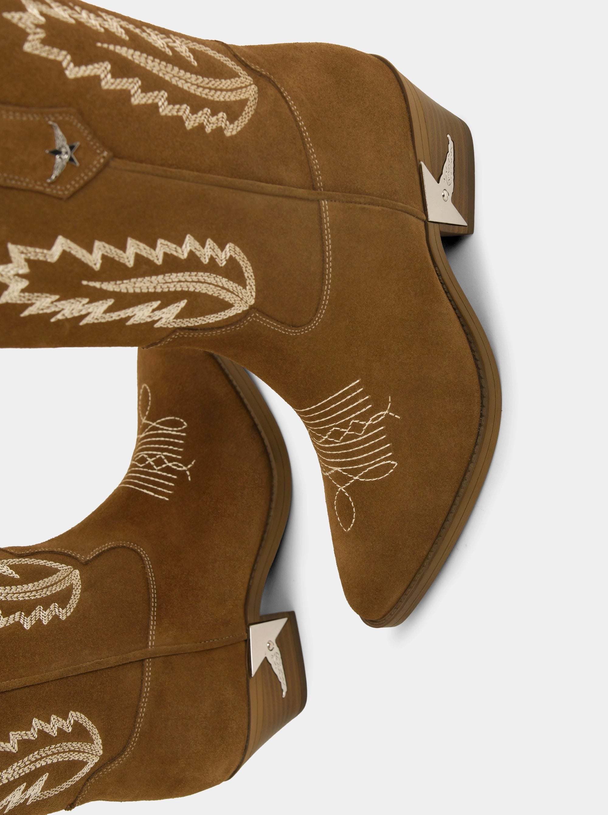 COACHELLA CAMEL SUEDE BOOTIES