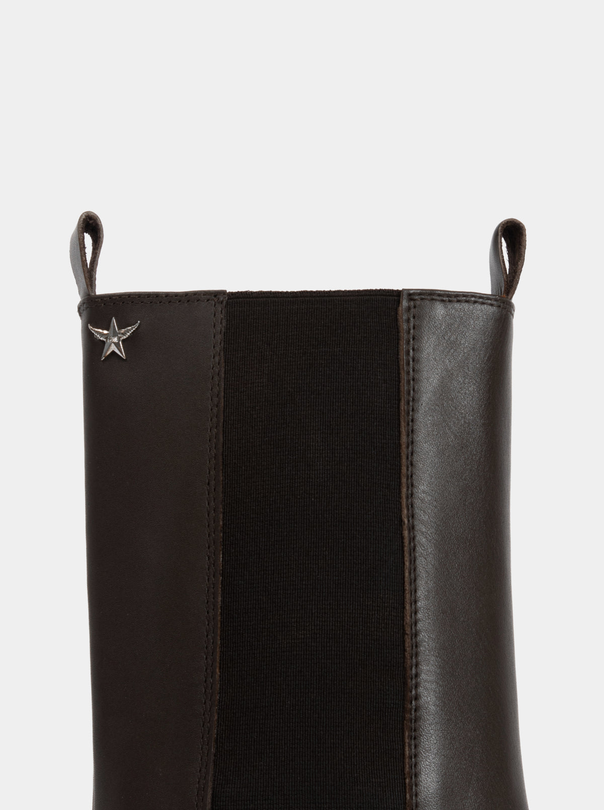 CONTAC BROWN LEATHER BOOTIES