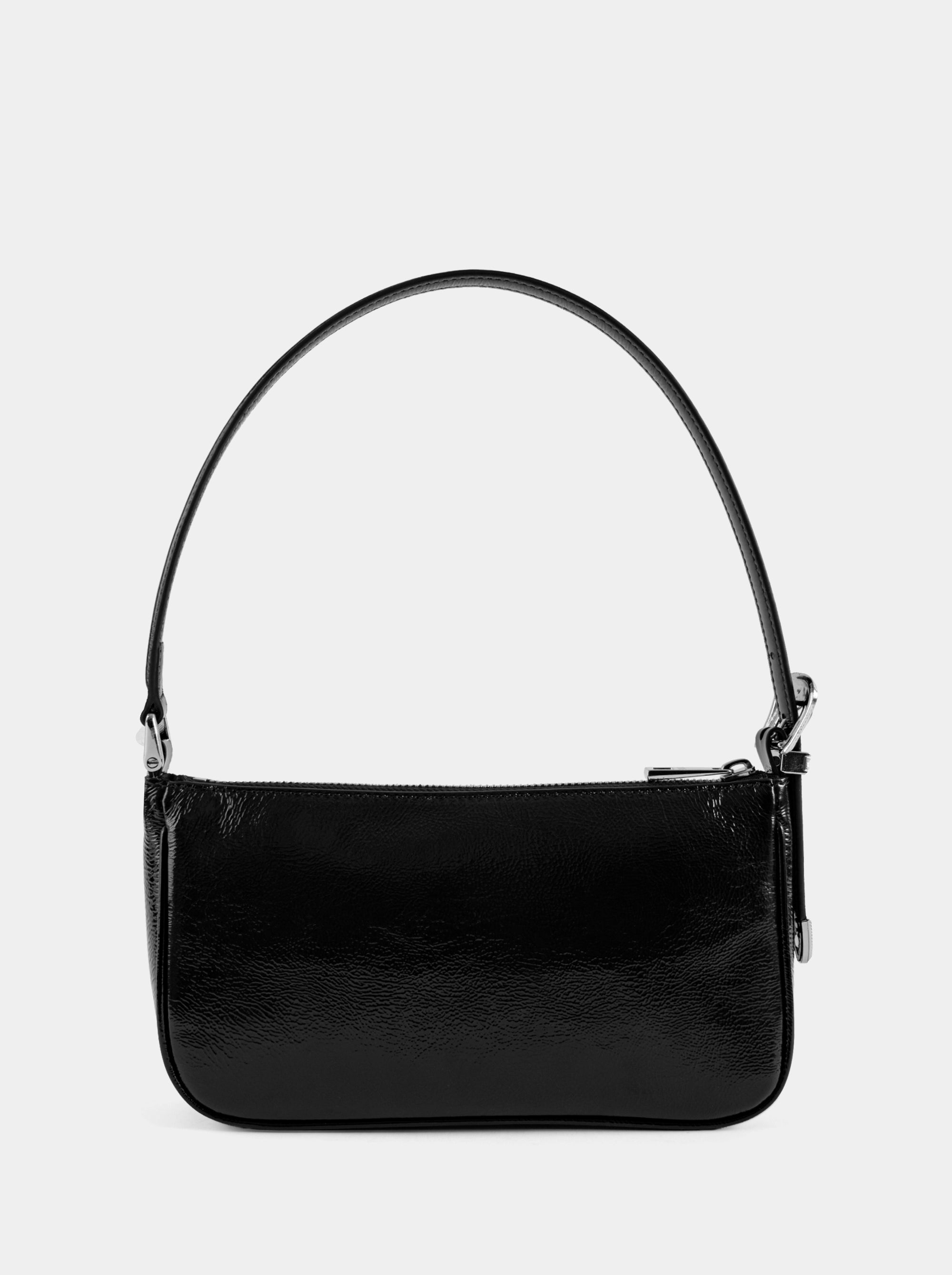 CURVE BLACK NAPLAK PATENT BAG