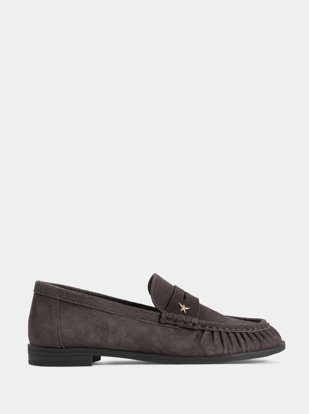 DROP DARK ASH SUEDE SHOES