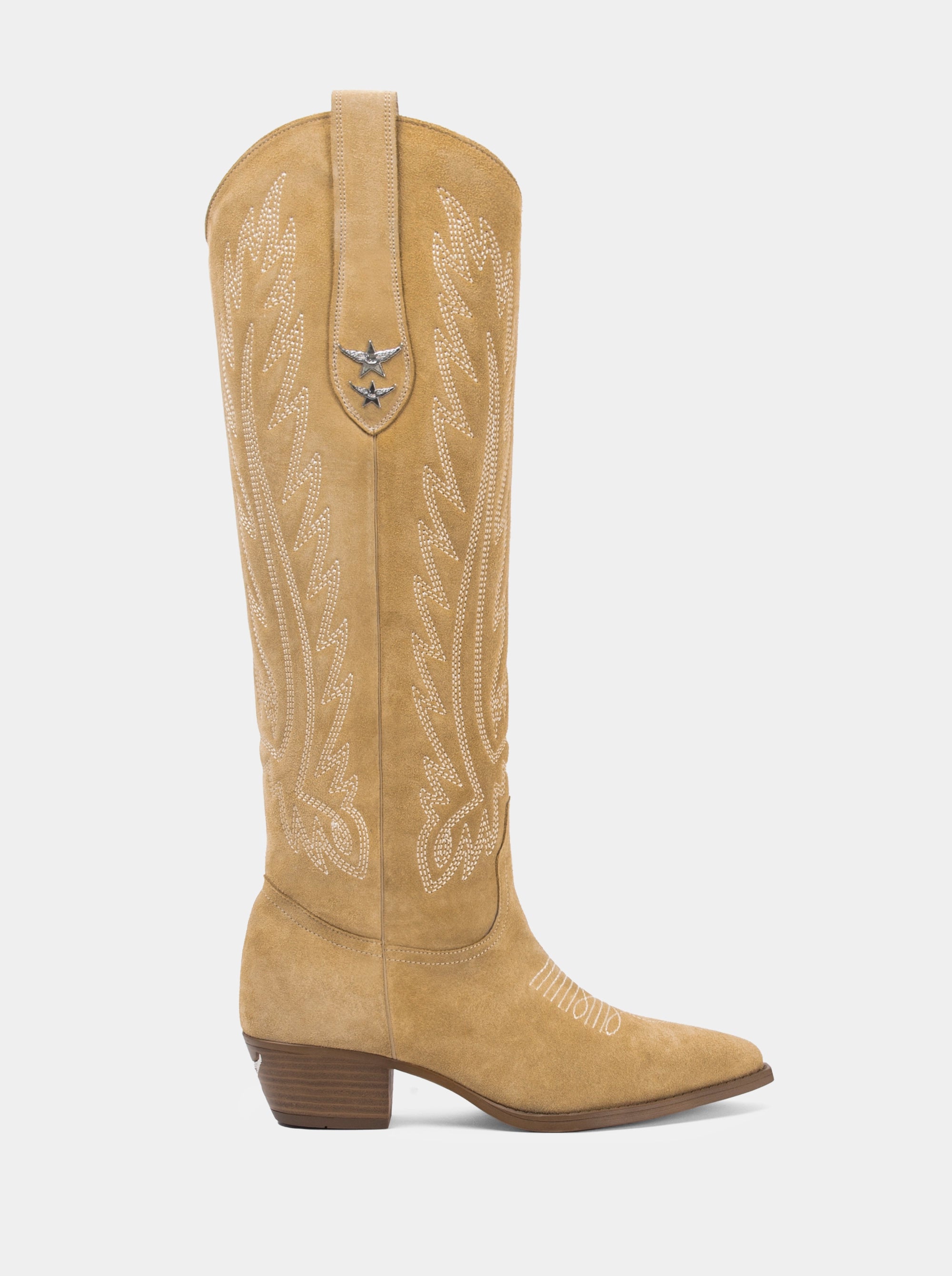 ELENORA CAMEL SUEDE BOOTS
