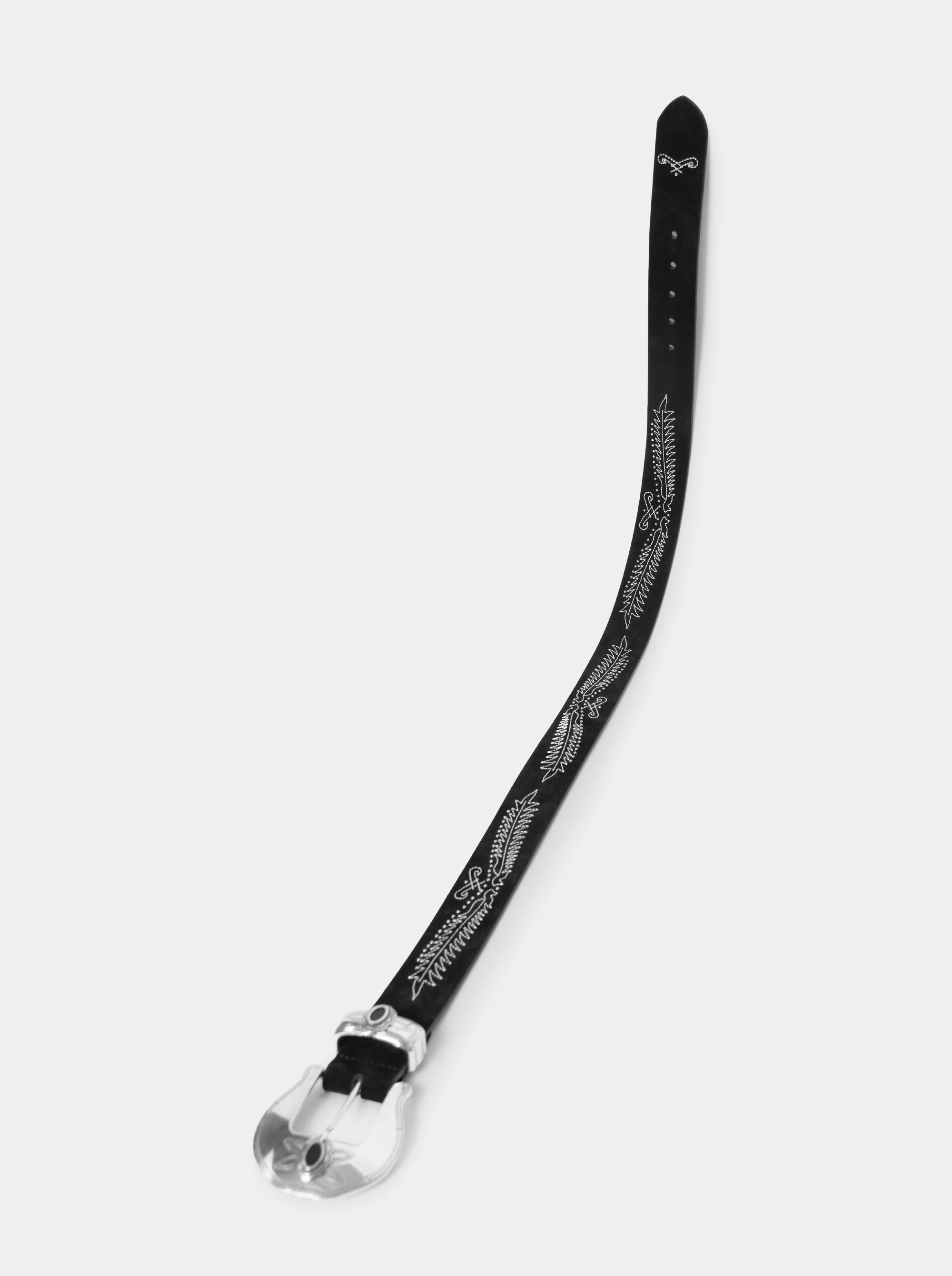 ELIO BLACK SUEDE BELT