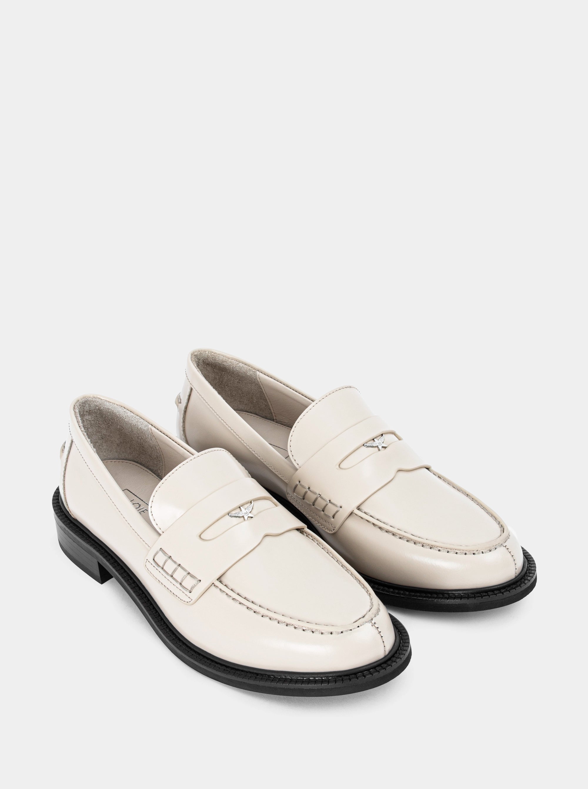 ELITE BEIGE BRUSHED LEATHER SHOES