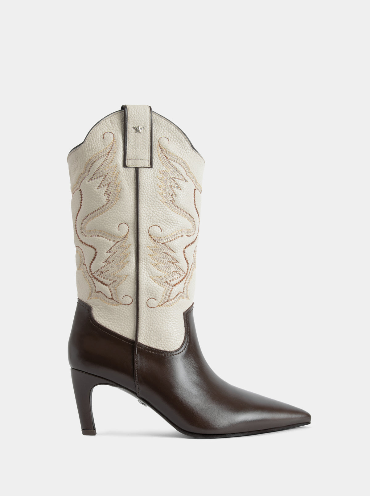EL PASO BROWN BEIGE BOOTS