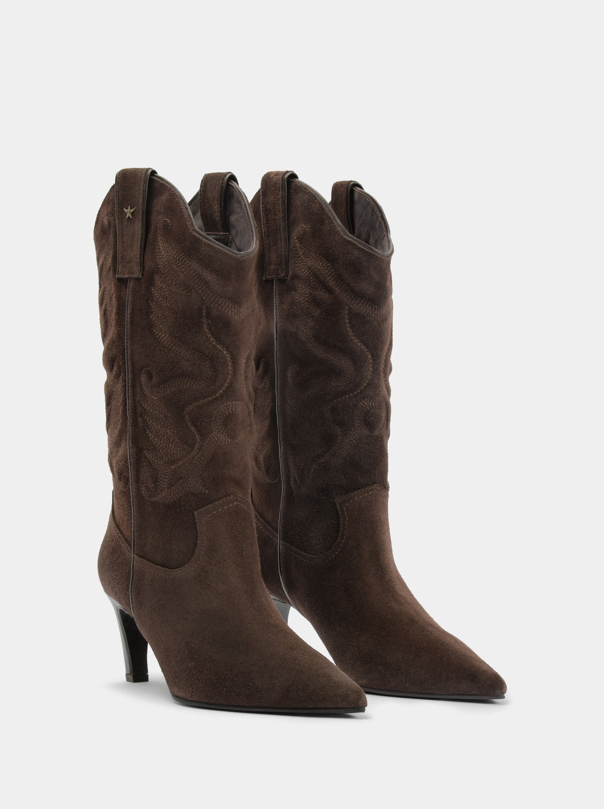 EL PASO BROWN SUEDE BOOTS