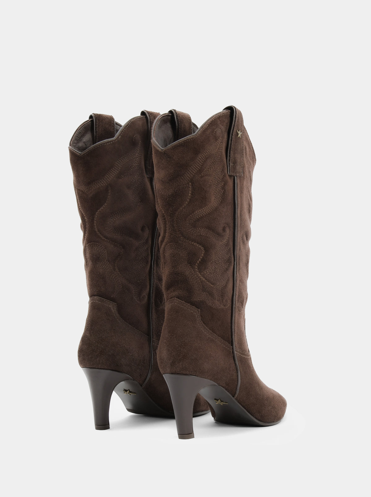 EL PASO BROWN SUEDE BOOTS