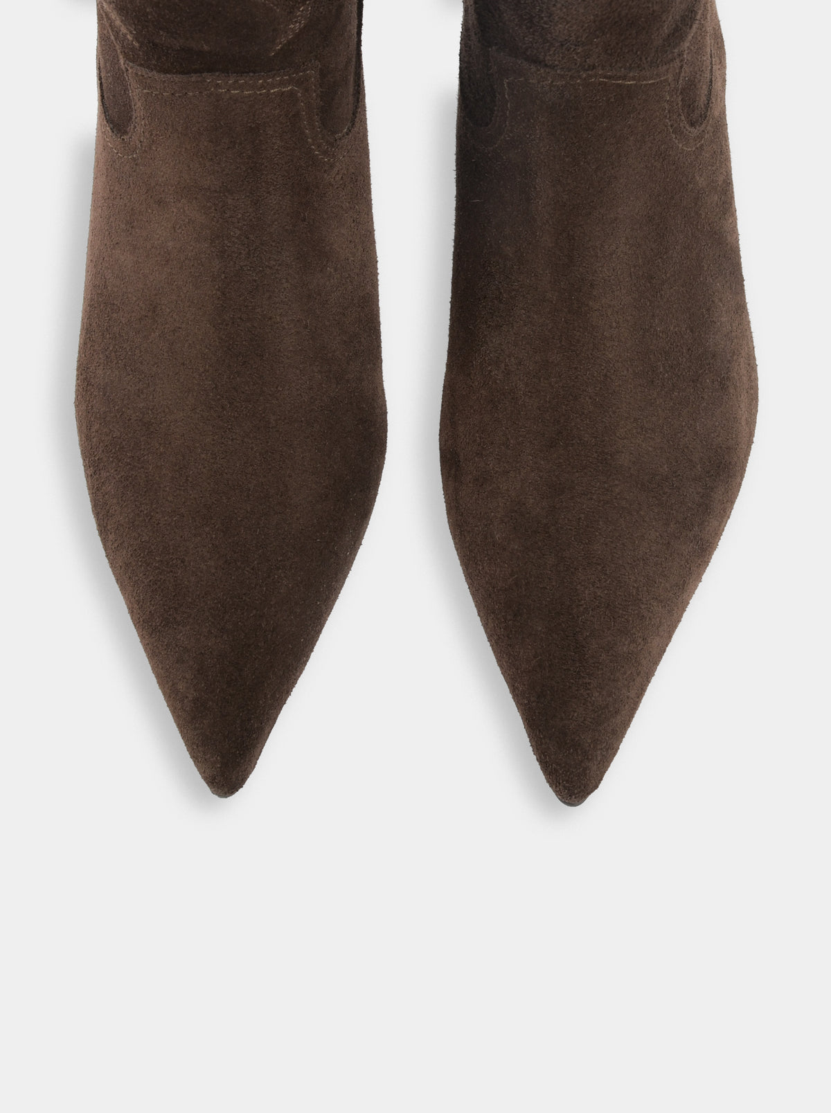 EL PASO BROWN SUEDE BOOTS