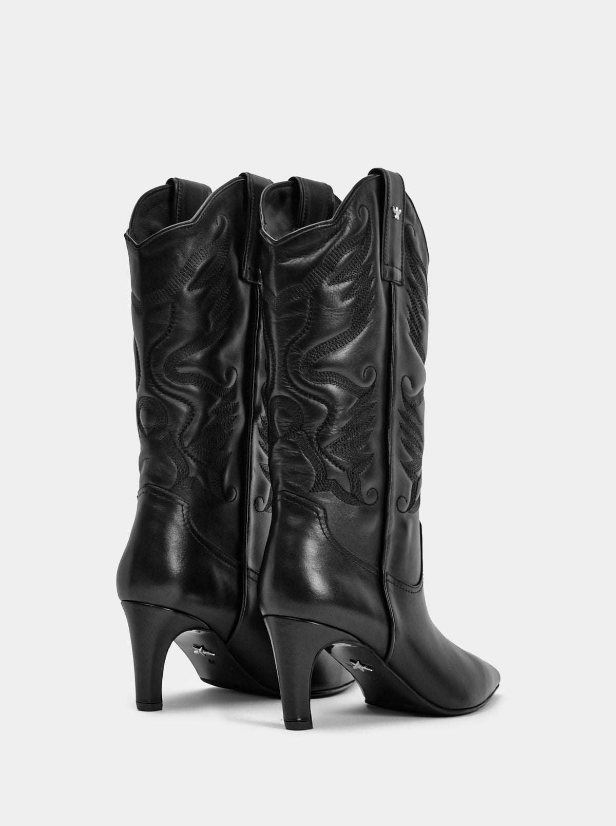 EL PASO BLACK LEATHER BOOTS