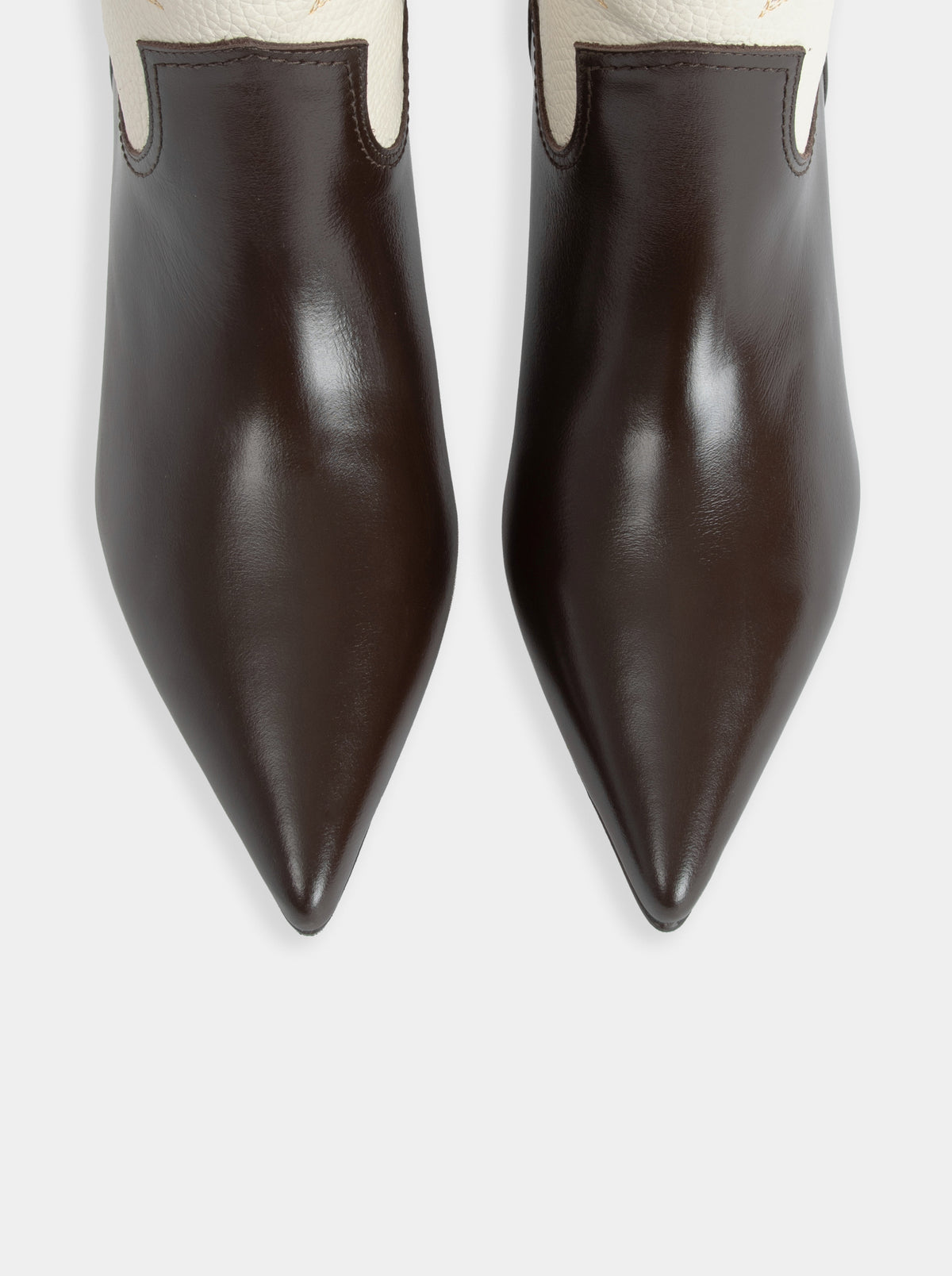 EL PASO BROWN BEIGE BOOTS