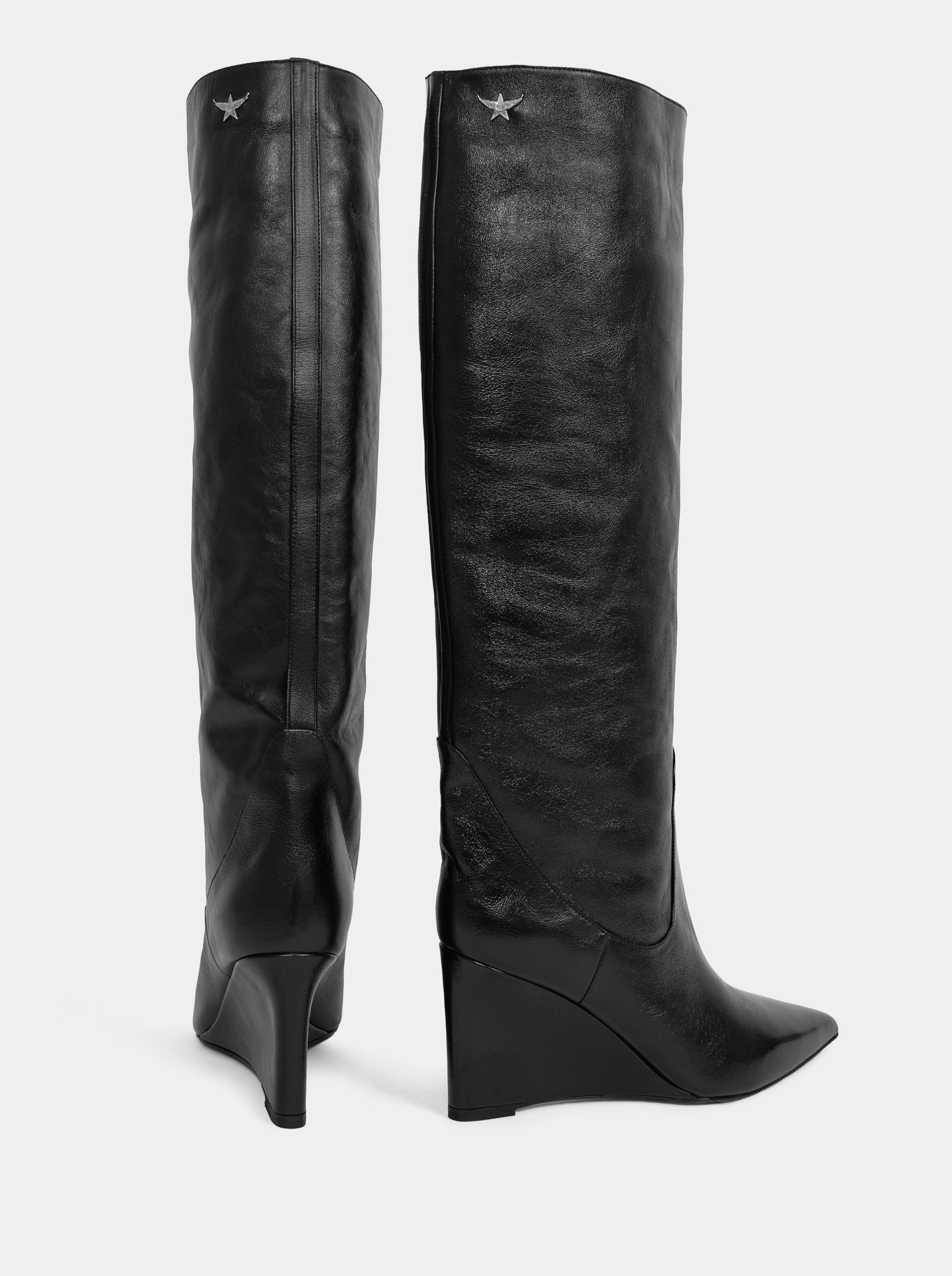 EMILY BLACK LEATHER BOOTS